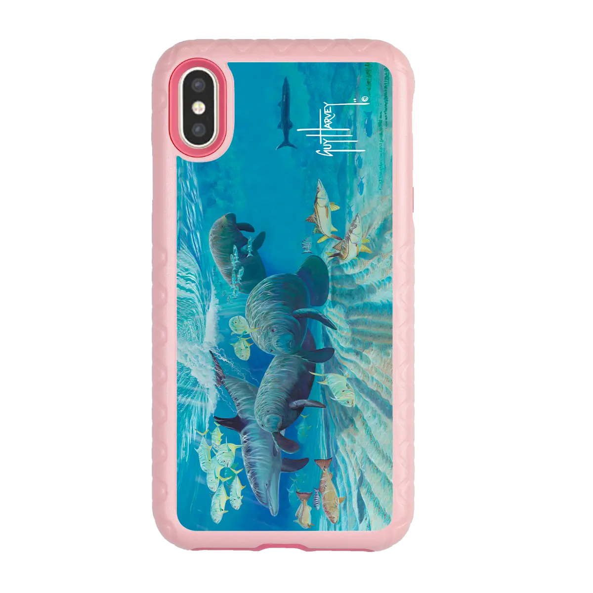 Guy Harvey Fortitude Series for Apple iPhone XS Max - Manatee Pass - Custom Case - PinkMagnolia - cellhelmet