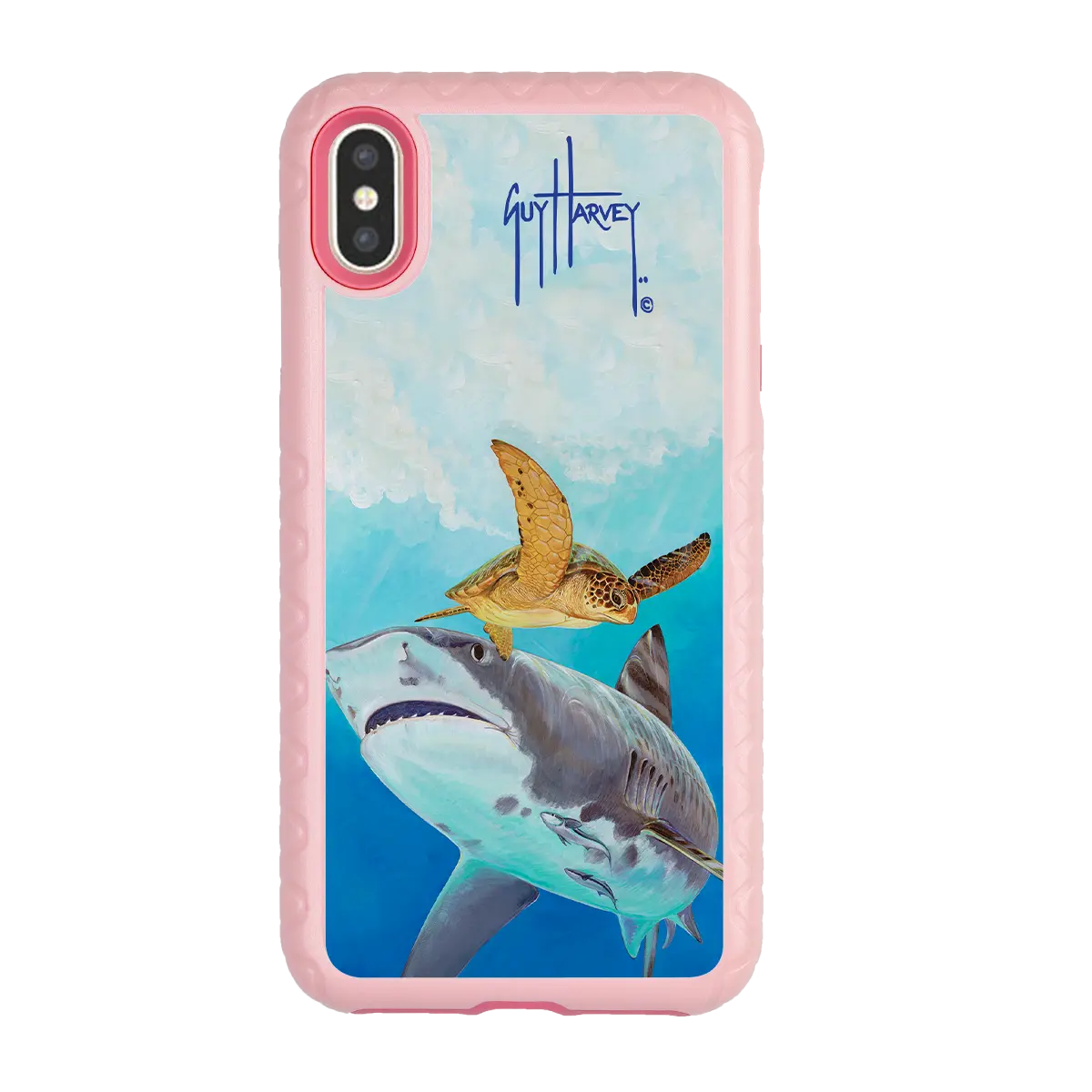 Guy Harvey Fortitude Series for Apple iPhone XS/X - Eye of the Tiger - Custom Case - PinkMagnolia - cellhelmet
