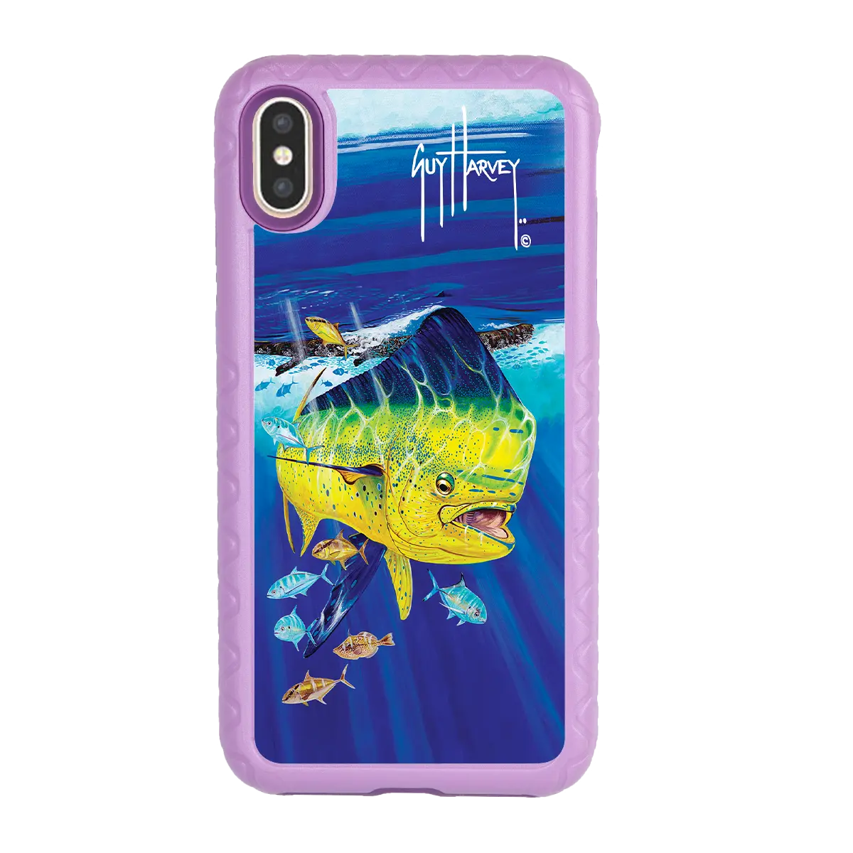 Guy Harvey Fortitude Series for Apple iPhone XS/X - Golden Prize - Custom Case - LilacBlossom - cellhelmet