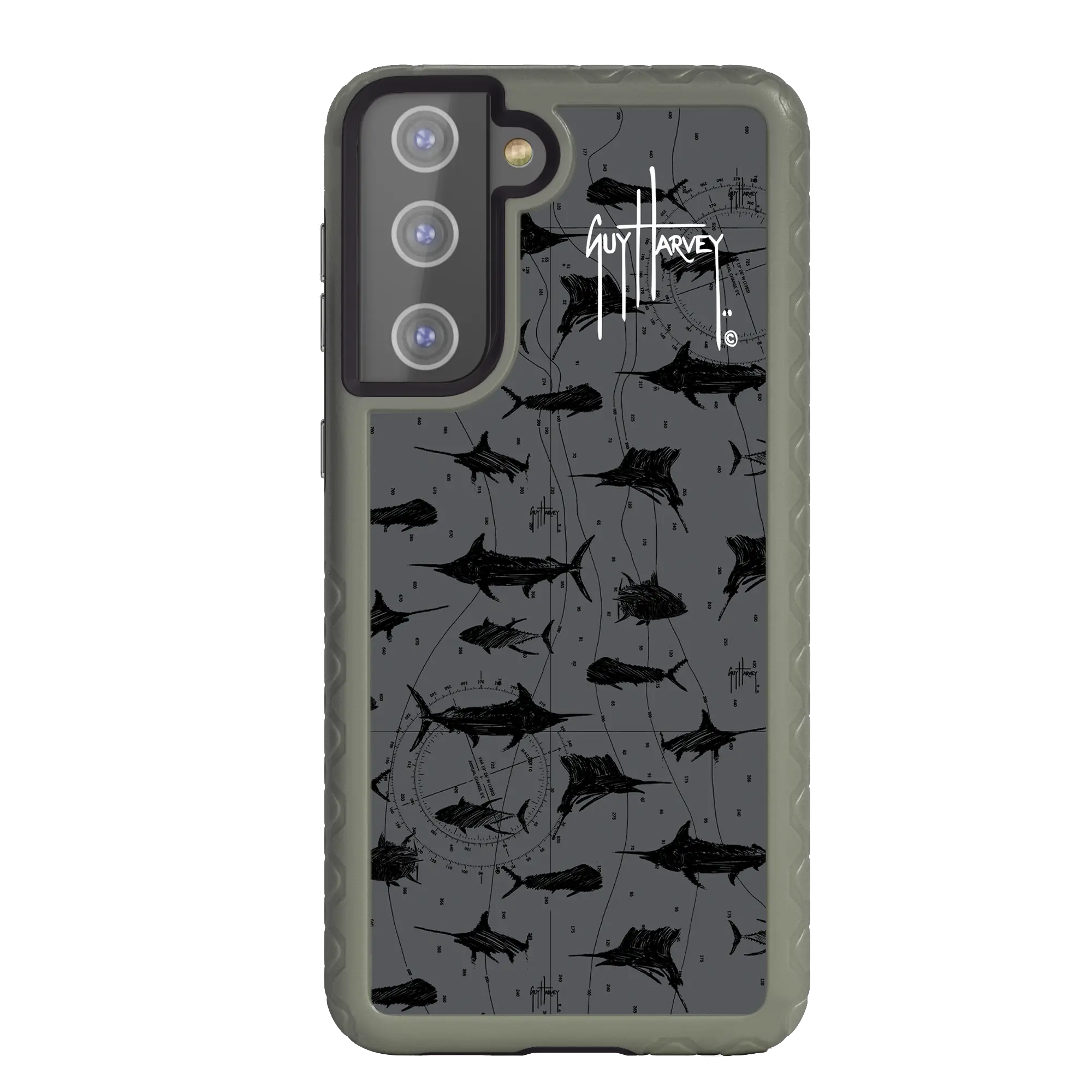 Guy Harvey Fortitude Series for Samsung Galaxy S21 - Black Scribbler - Custom Case - - cellhelmet