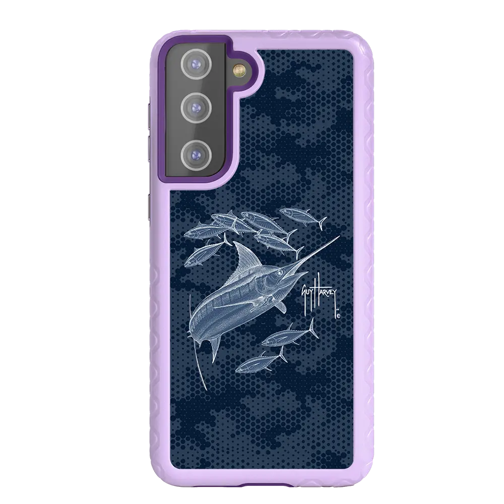 Guy Harvey Fortitude Series for Samsung Galaxy S21 - Blue Camo - Custom Case - LilacBlossom - cellhelmet