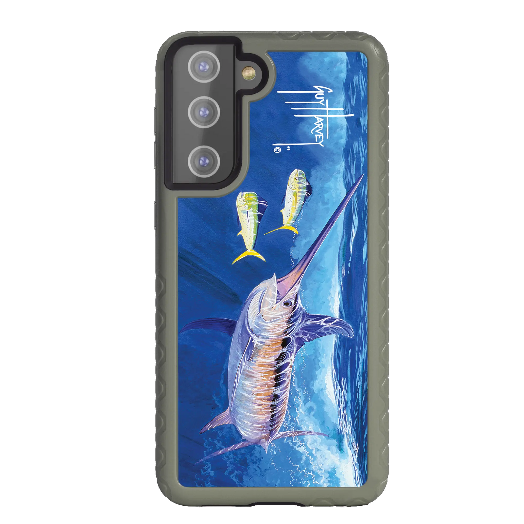 Guy Harvey Fortitude Series for Samsung Galaxy S21 - Bullseye Sword - Custom Case - OliveDrabGreen - cellhelmet