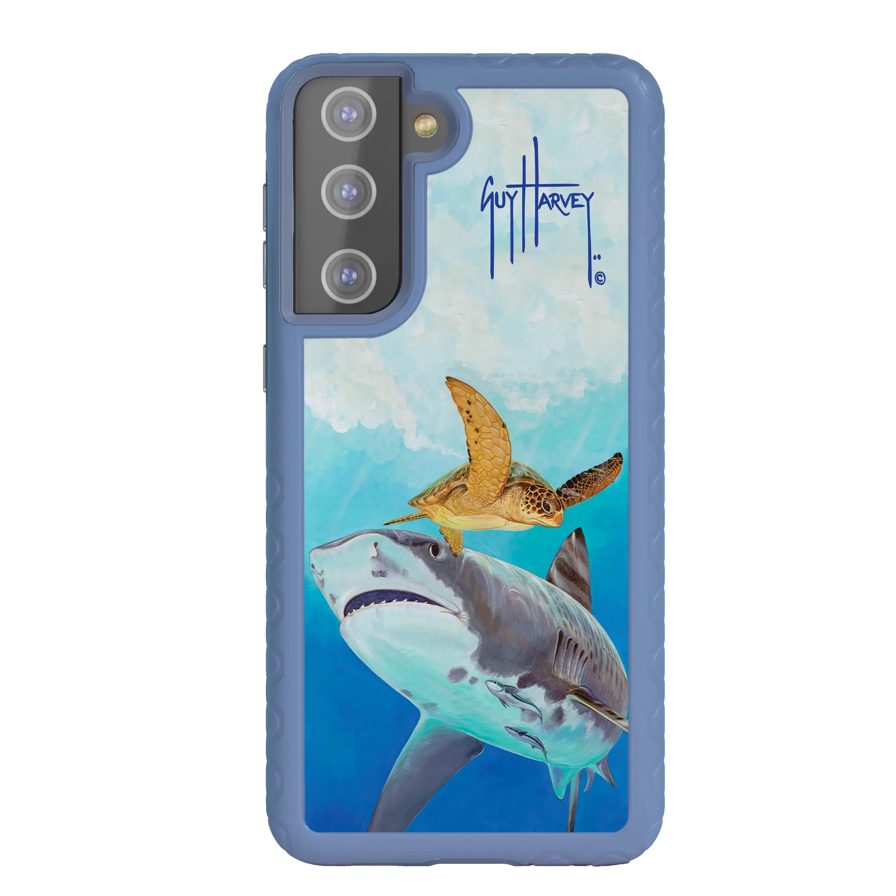 Guy Harvey Fortitude Series for Samsung Galaxy S21 - Eye of the Tiger - Custom Case - SlateBlue - cellhelmet