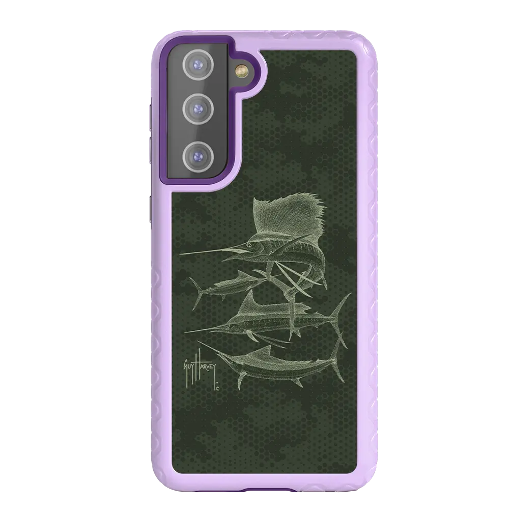 Guy Harvey Fortitude Series for Samsung Galaxy S21 - Green Camo - Custom Case - LilacBlossom - cellhelmet