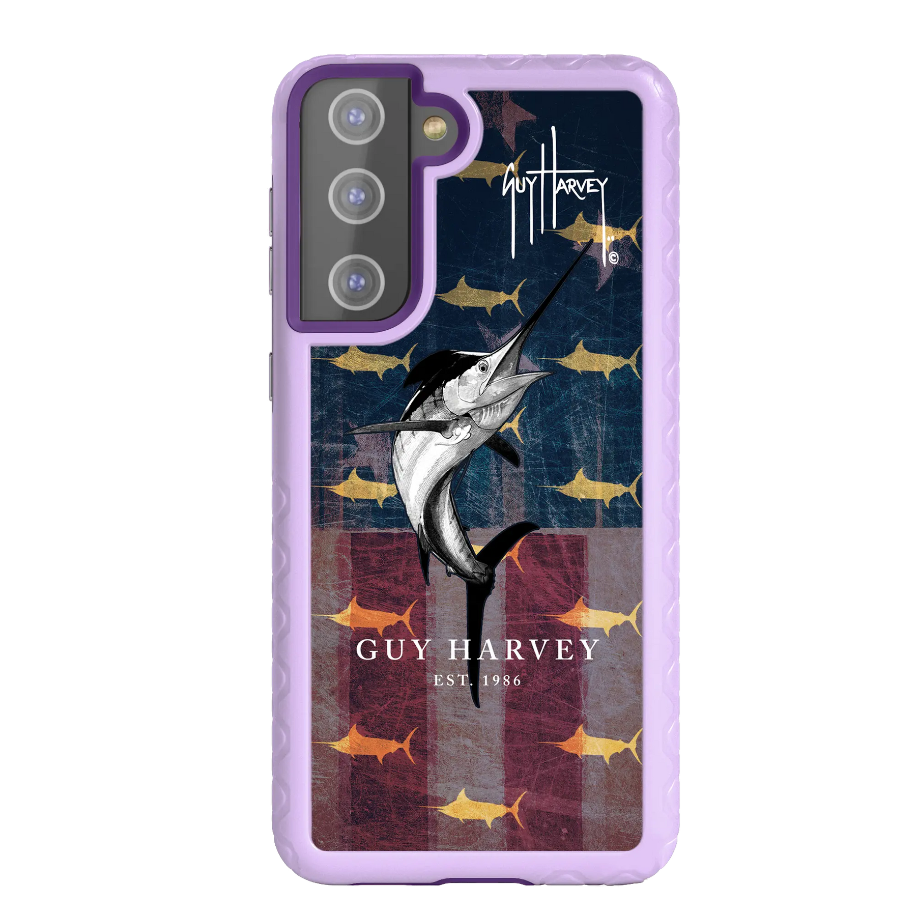Guy Harvey Fortitude Series for Samsung Galaxy S21 Plus - American Marlin - Custom Case - LilacBlossom - cellhelmet
