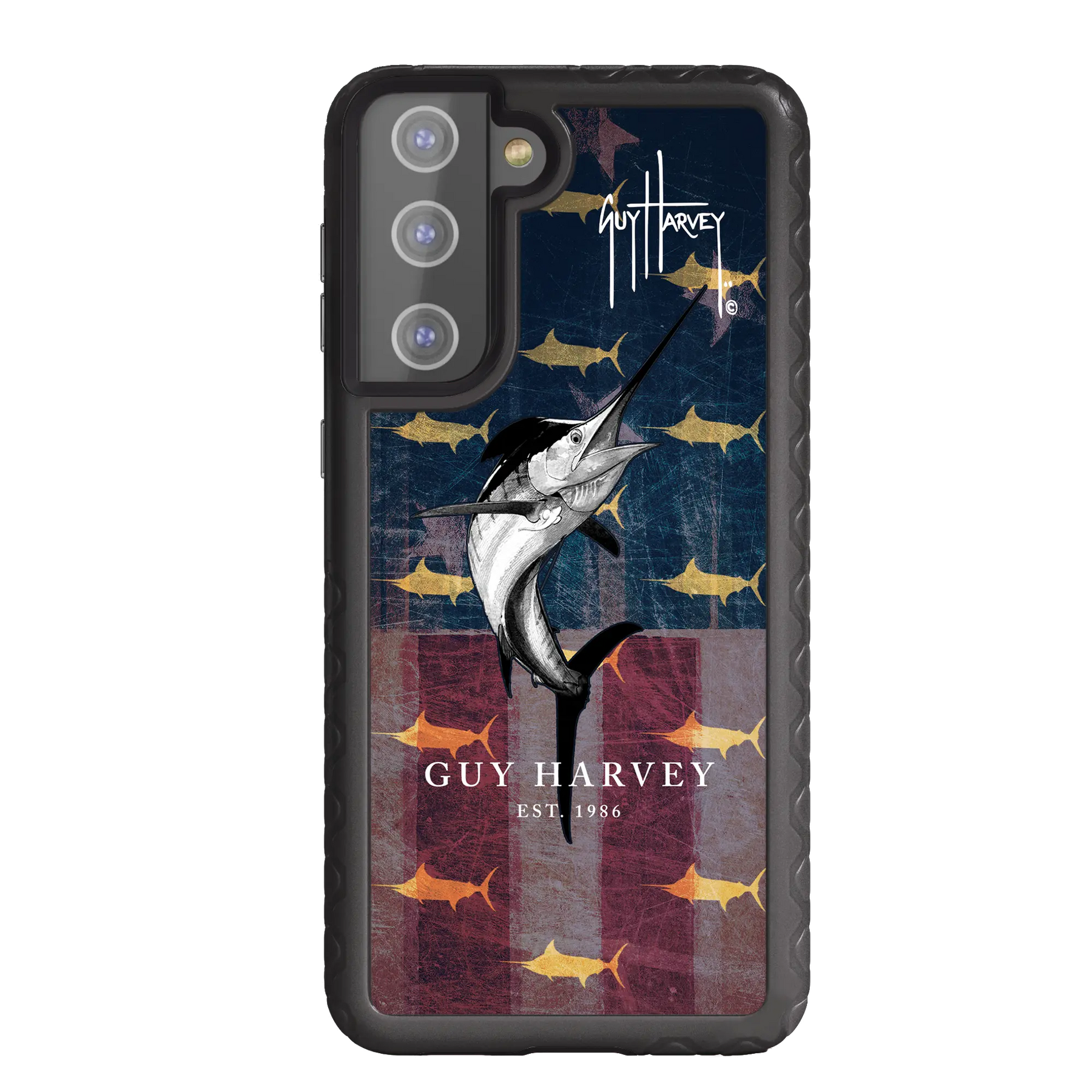 Guy Harvey Fortitude Series for Samsung Galaxy S21 Plus - American Marlin - Custom Case - OnyxBlack - cellhelmet