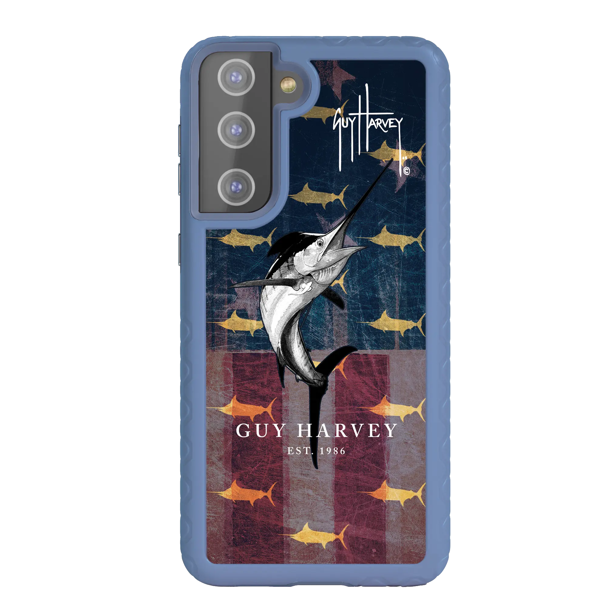 Guy Harvey Fortitude Series for Samsung Galaxy S21 Plus - American Marlin - Custom Case - SlateBlue - cellhelmet