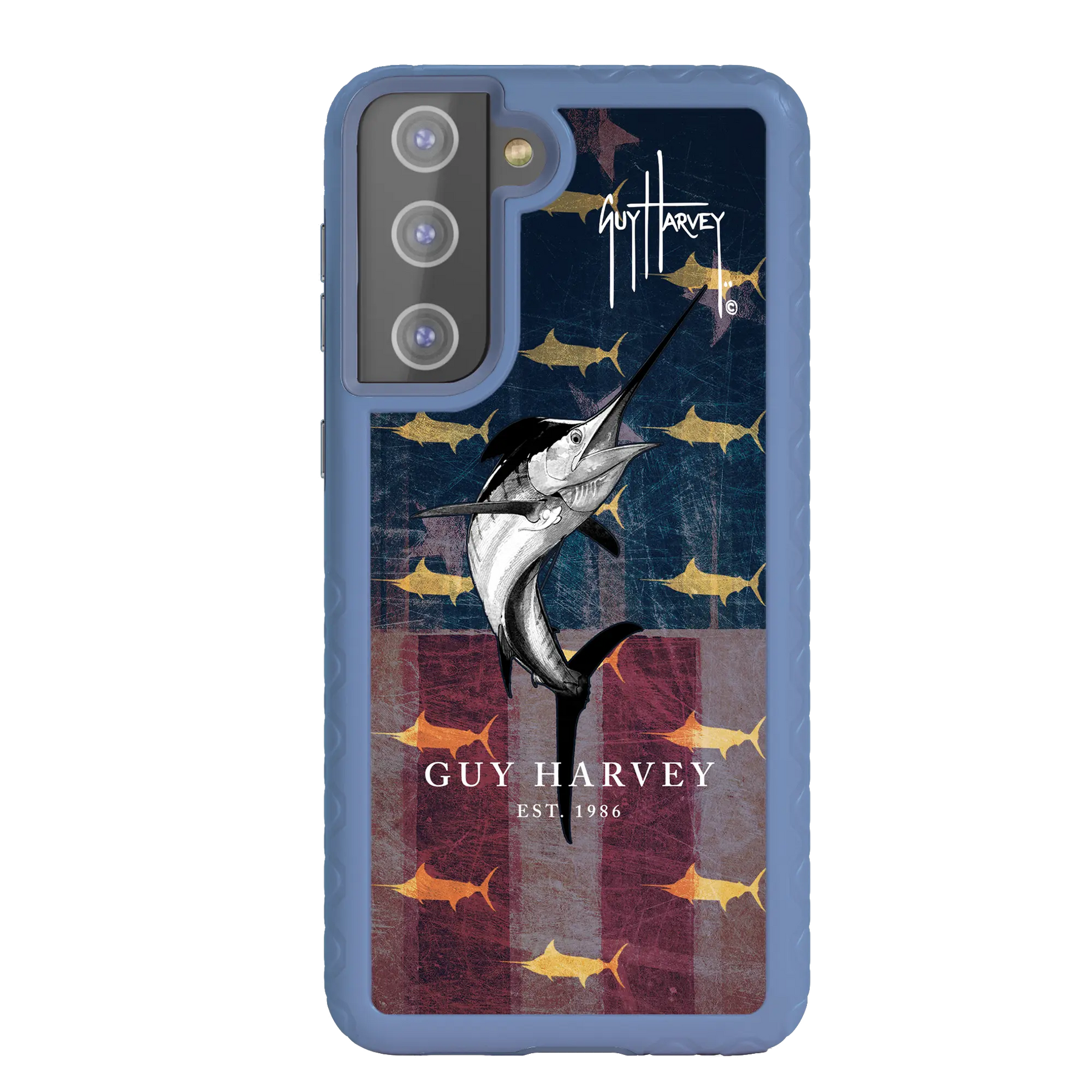 Guy Harvey Fortitude Series for Samsung Galaxy S21 Plus - American Marlin - Custom Case - SlateBlue - cellhelmet