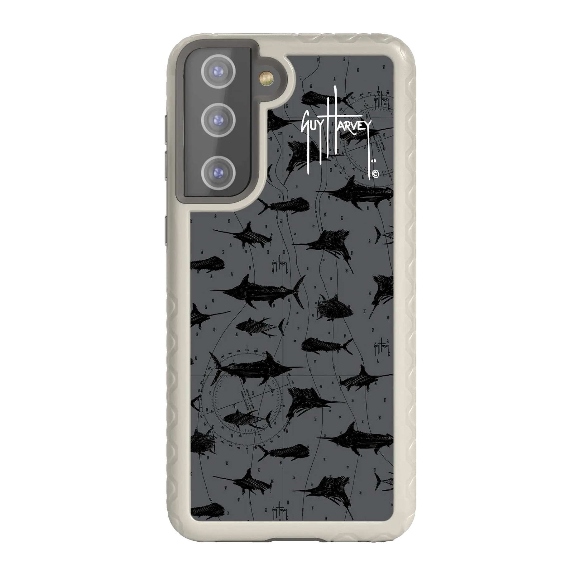 Guy Harvey Fortitude Series for Samsung Galaxy S21 Plus - Black Scribbler - Custom Case - Gray - cellhelmet
