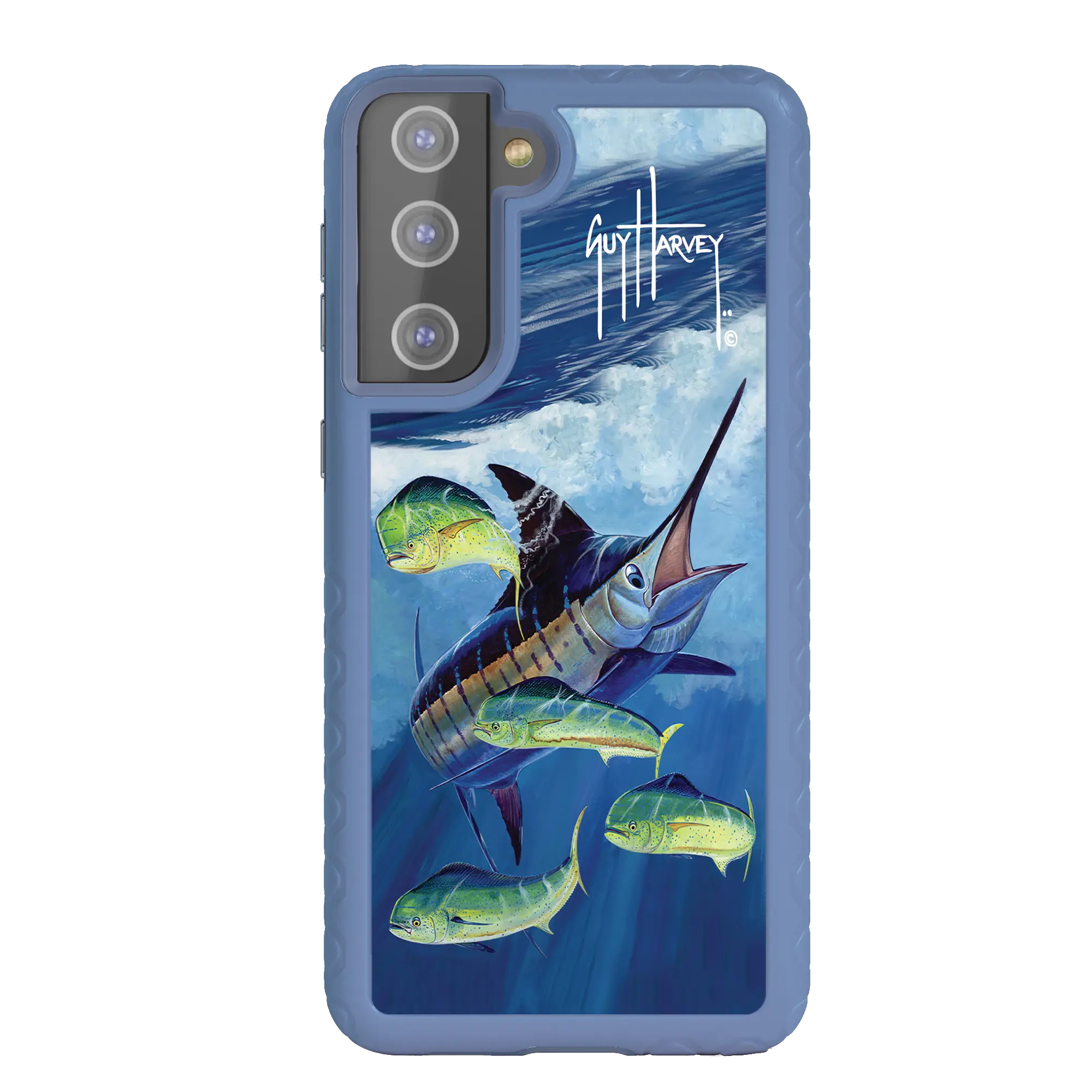 Guy Harvey Fortitude Series for Samsung Galaxy S21 Plus - Four Play - Custom Case - SlateBlue - cellhelmet