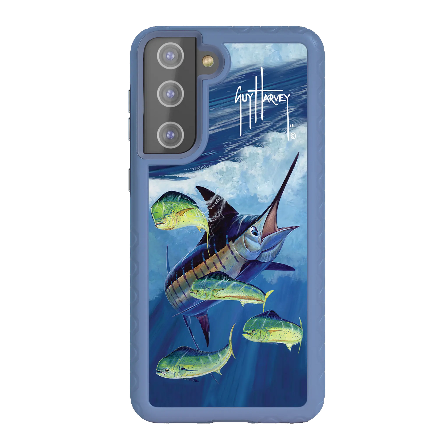 Guy Harvey Fortitude Series for Samsung Galaxy S21 Plus - Four Play - Custom Case - SlateBlue - cellhelmet