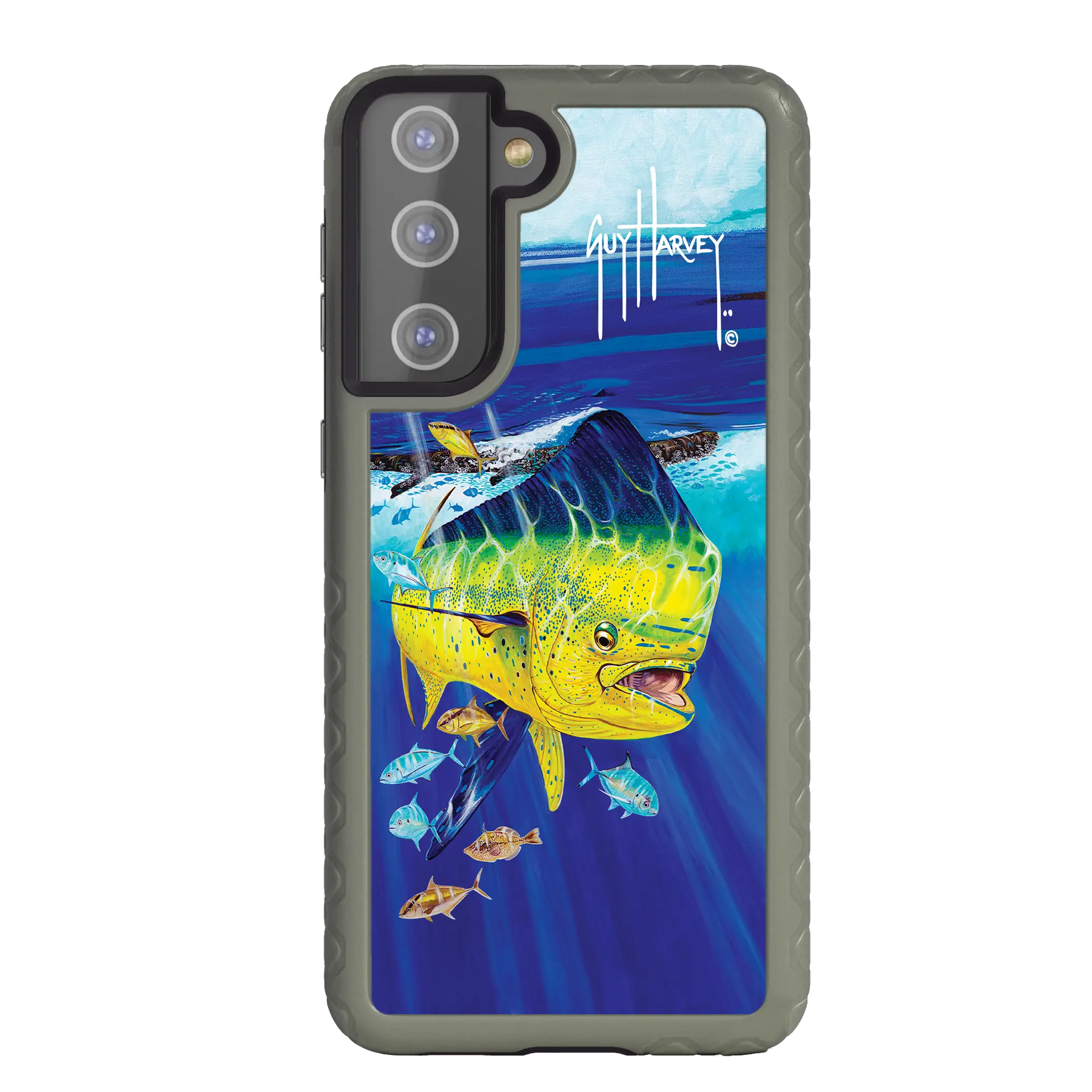 Guy Harvey Fortitude Series for Samsung Galaxy S21 Plus - Golden Prize - Custom Case - OliveDrabGreen - cellhelmet