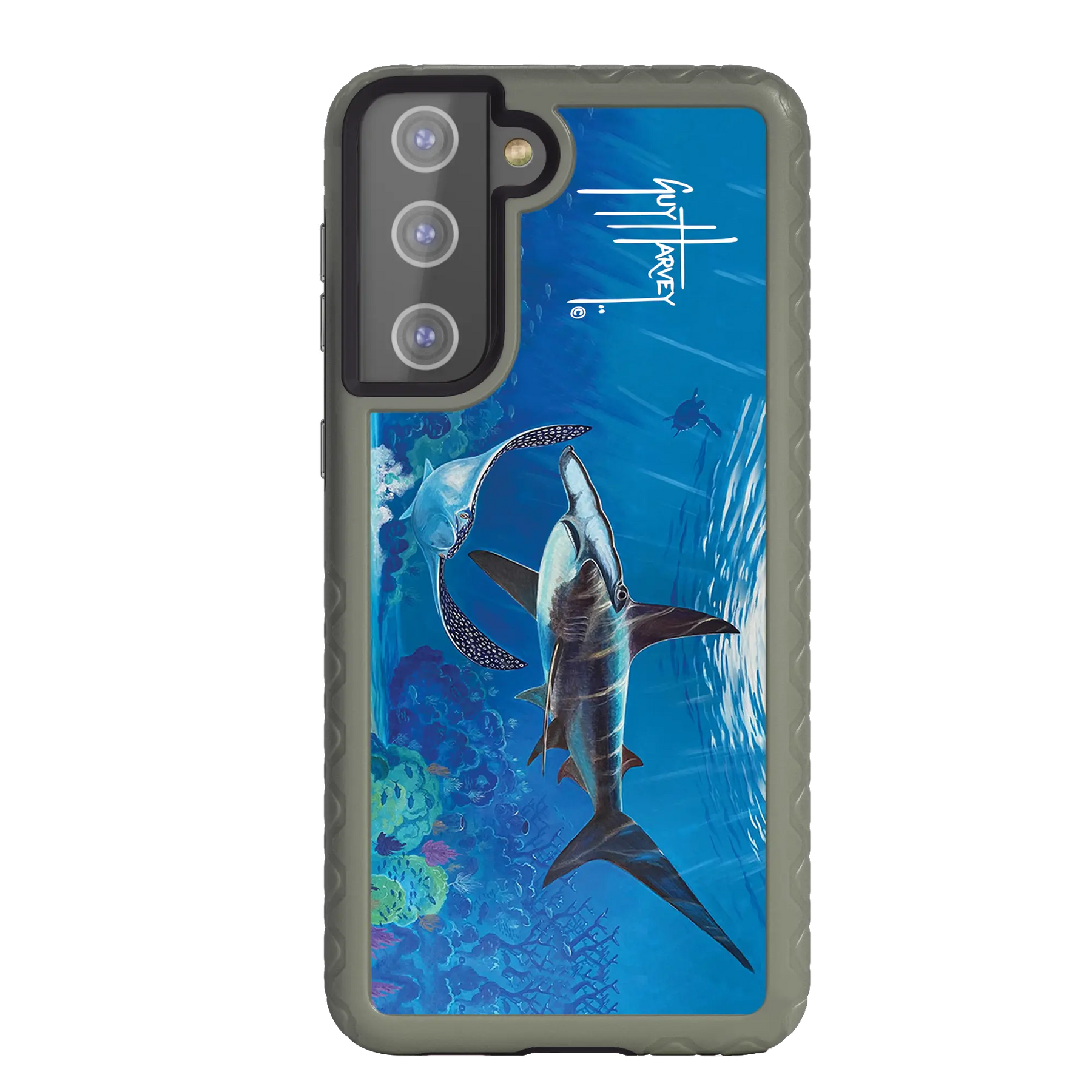Guy Harvey Fortitude Series for Samsung Galaxy S21 Plus - Hammer Down - Custom Case - OliveDrabGreen - cellhelmet