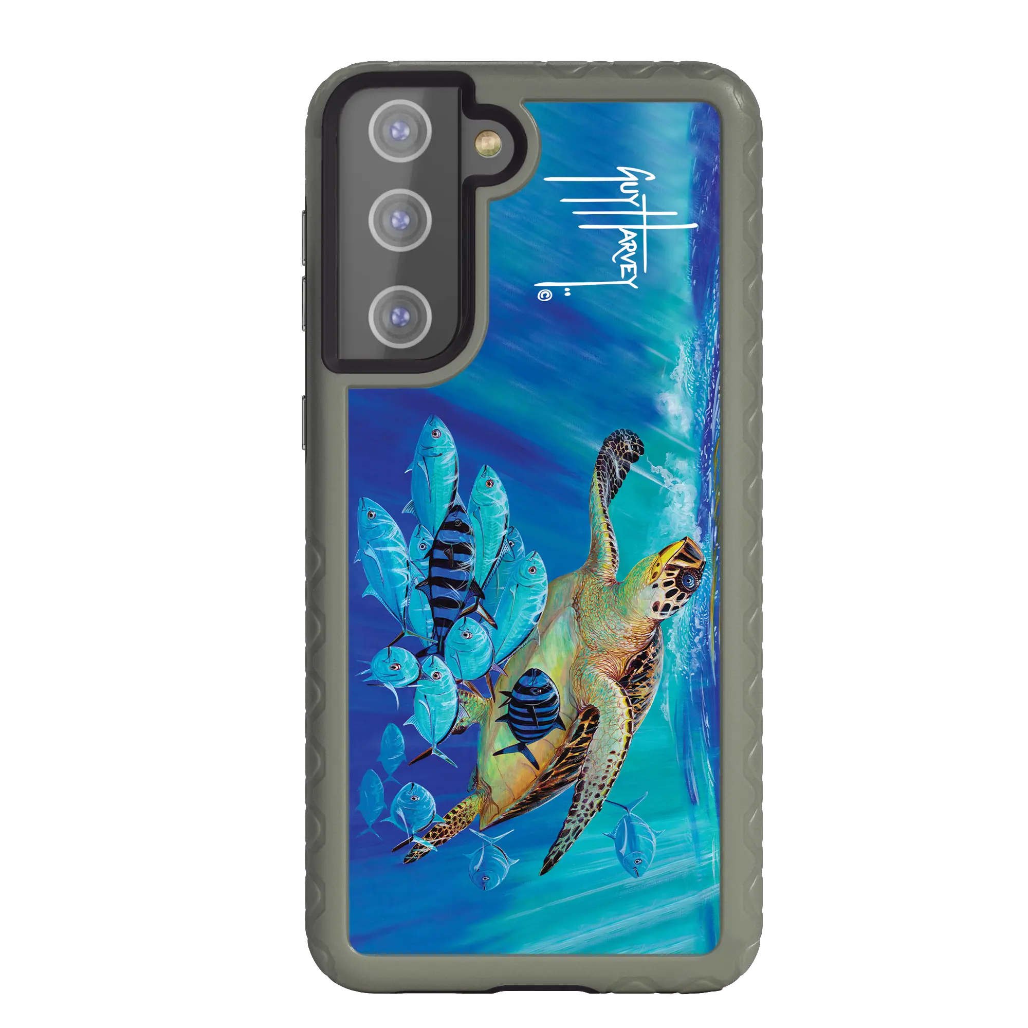 Guy Harvey Fortitude Series for Samsung Galaxy S21 Plus - Hawksbill Caravan - Custom Case - OliveDrabGreen - cellhelmet