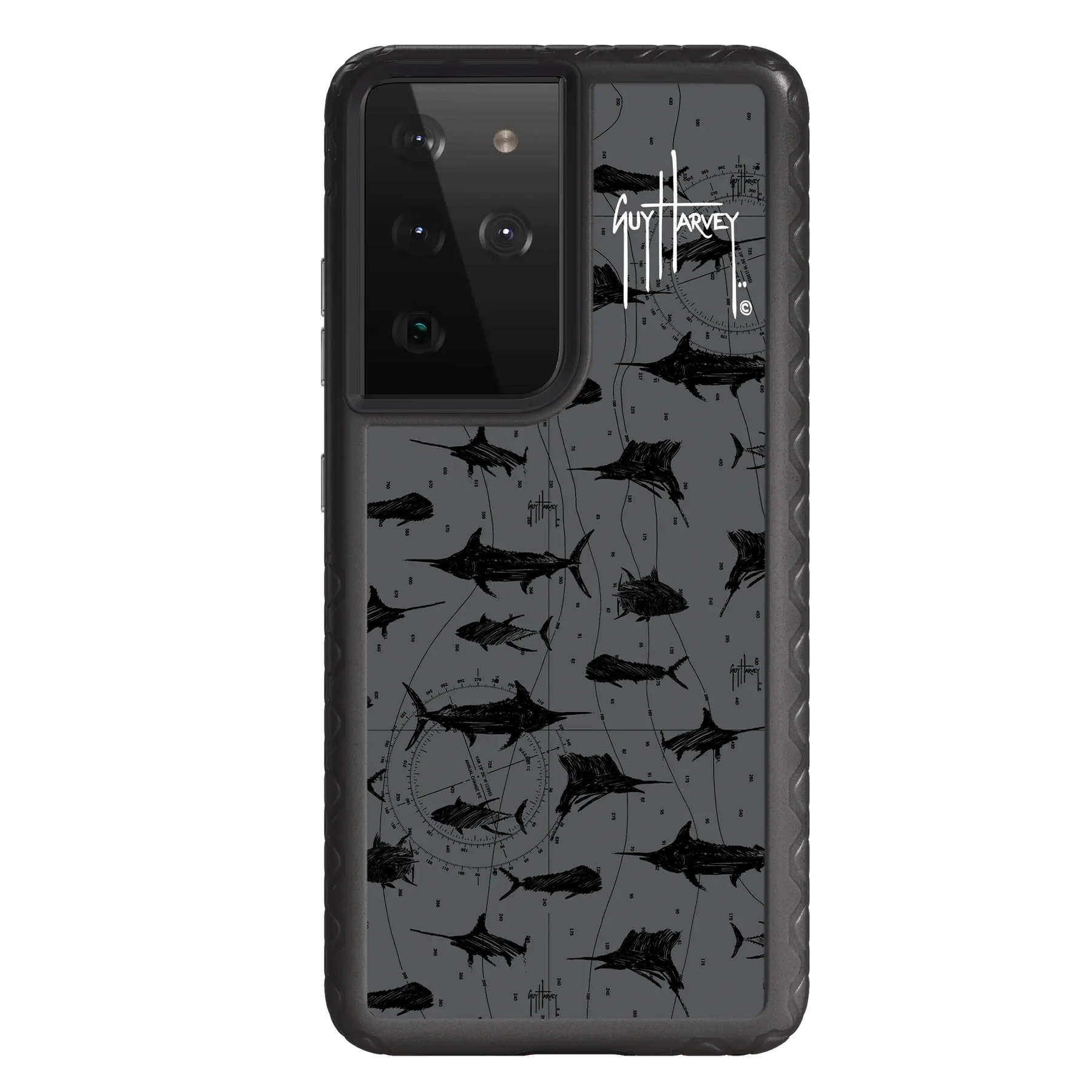 Guy Harvey Fortitude Series for Samsung Galaxy S21 Ultra - Black Scribbler - Custom Case - OnyxBlack - cellhelmet
