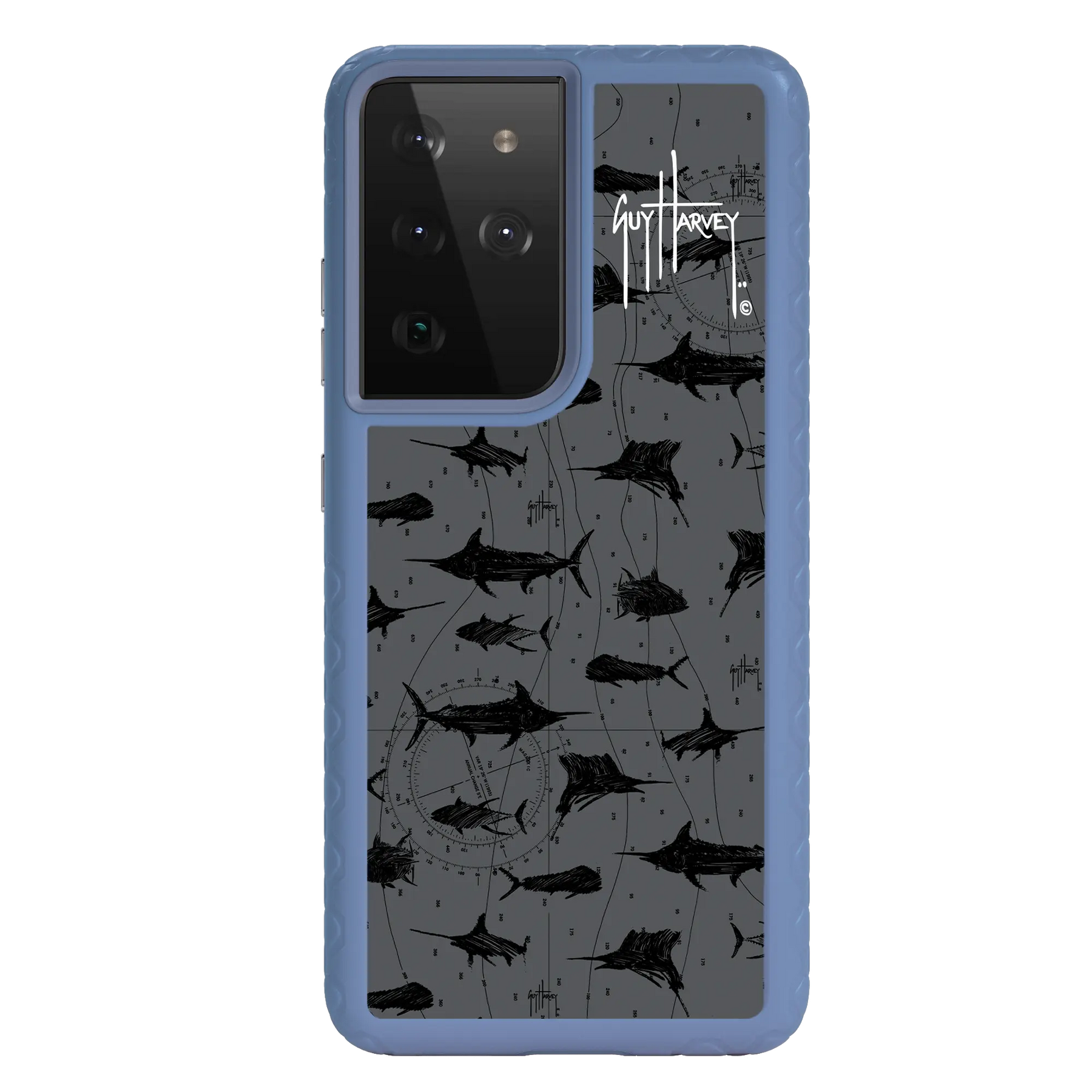 Guy Harvey Fortitude Series for Samsung Galaxy S21 Ultra - Black Scribbler - Custom Case - SlateBlue - cellhelmet