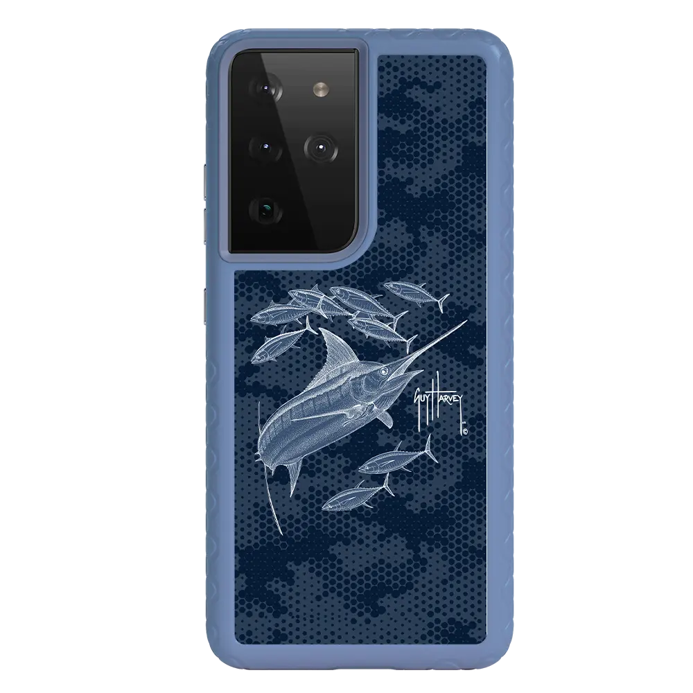 Guy Harvey Fortitude Series for Samsung Galaxy S21 Ultra - Blue Camo - Custom Case - SlateBlue - cellhelmet