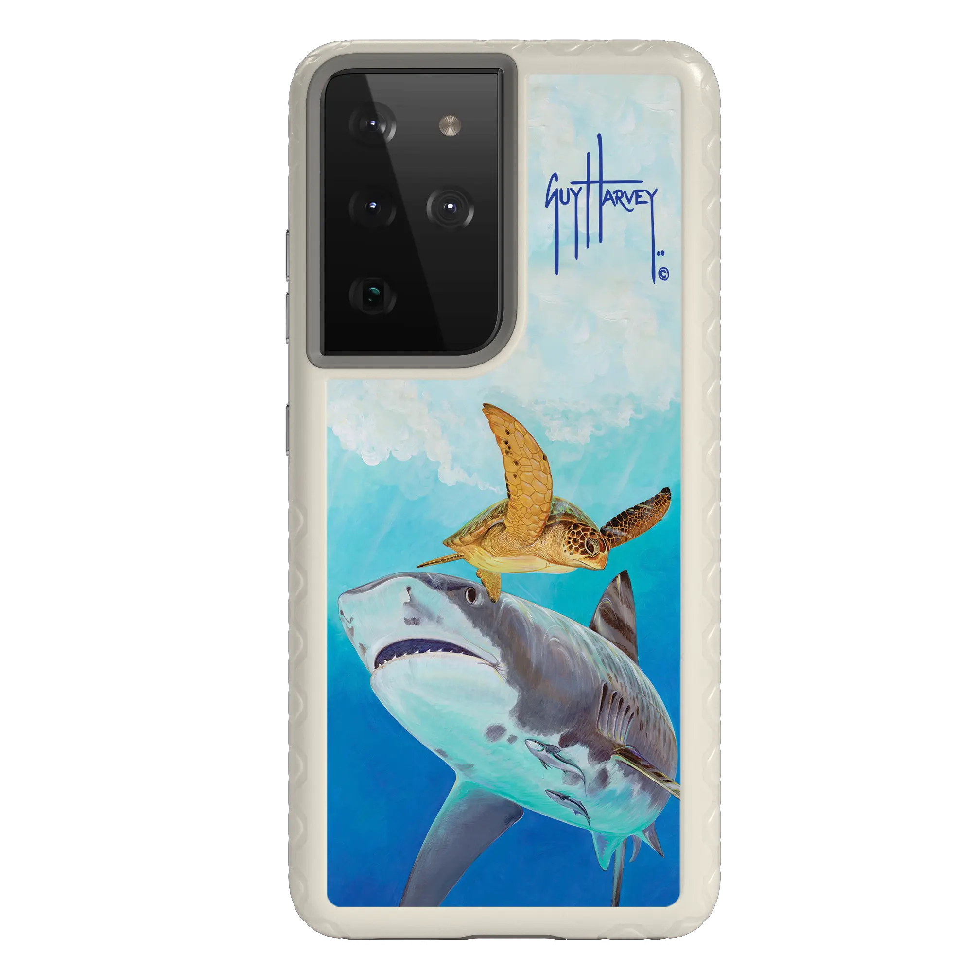 Guy Harvey Fortitude Series for Samsung Galaxy S21 Ultra - Eye of the Tiger - Custom Case - Gray - cellhelmet
