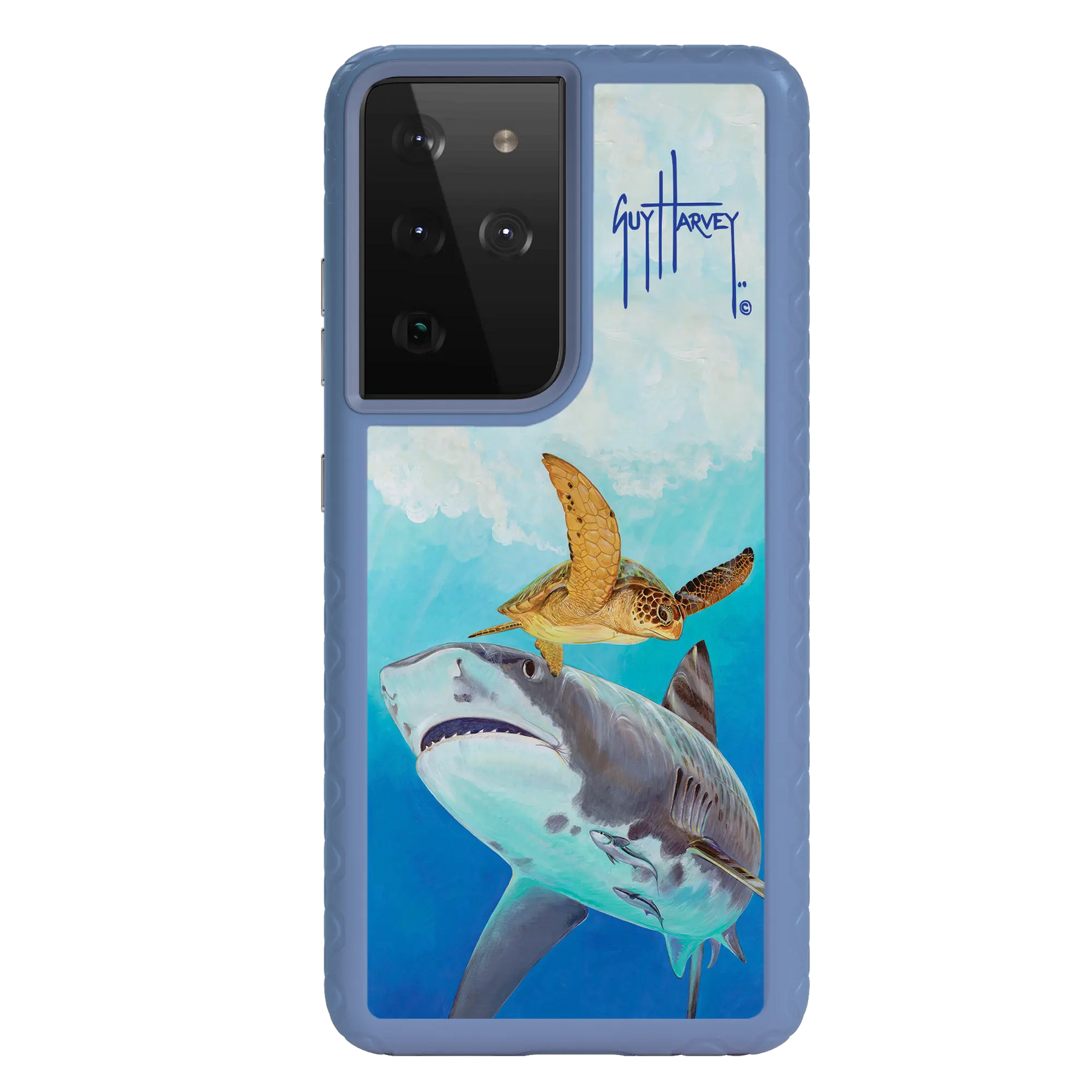 Guy Harvey Fortitude Series for Samsung Galaxy S21 Ultra - Eye of the Tiger - Custom Case - SlateBlue - cellhelmet