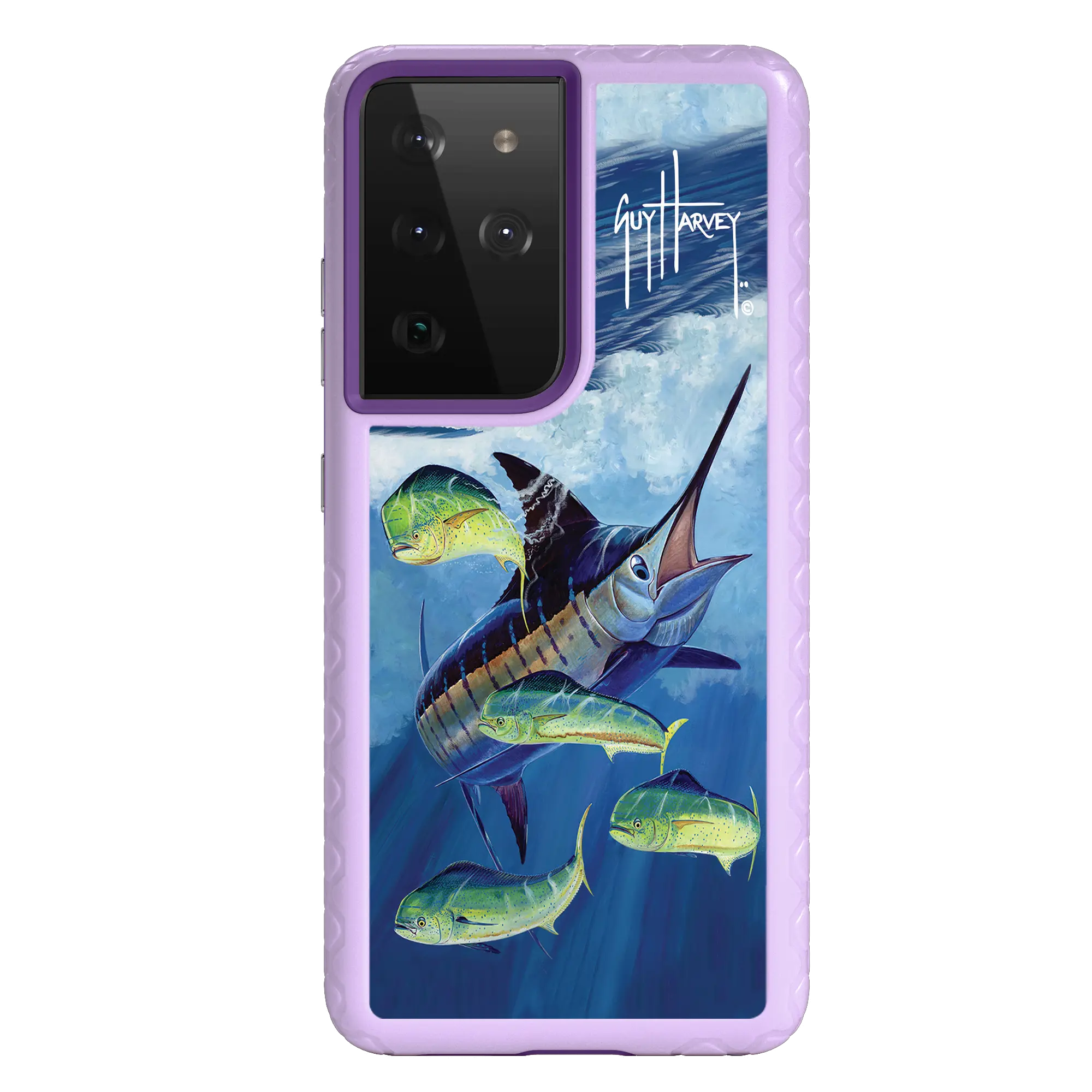 Guy Harvey Fortitude Series for Samsung Galaxy S21 Ultra - Four Play - Custom Case - LilacBlossom - cellhelmet