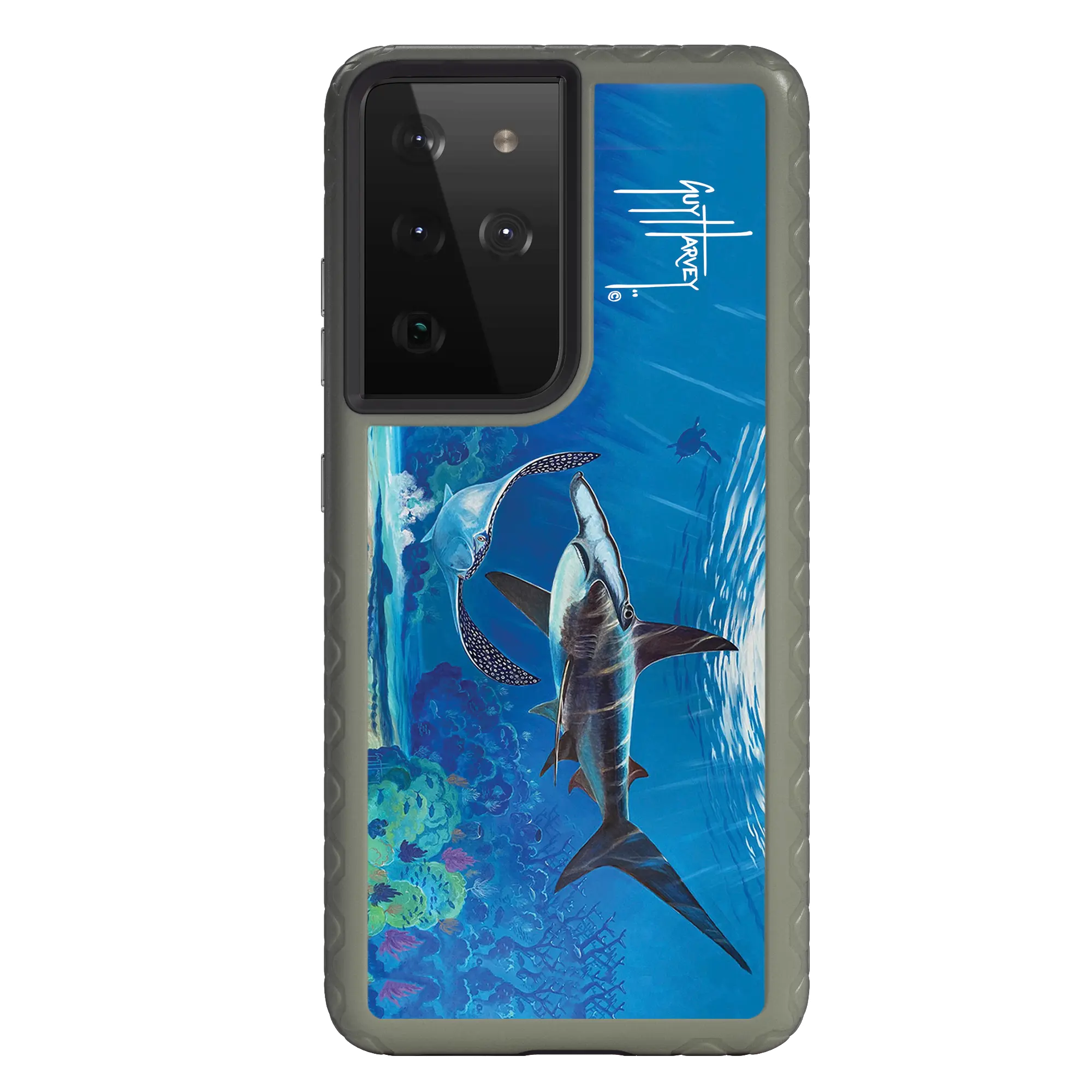 Guy Harvey Fortitude Series for Samsung Galaxy S21 Ultra - Hammer Down - Custom Case - OliveDrabGreen - cellhelmet