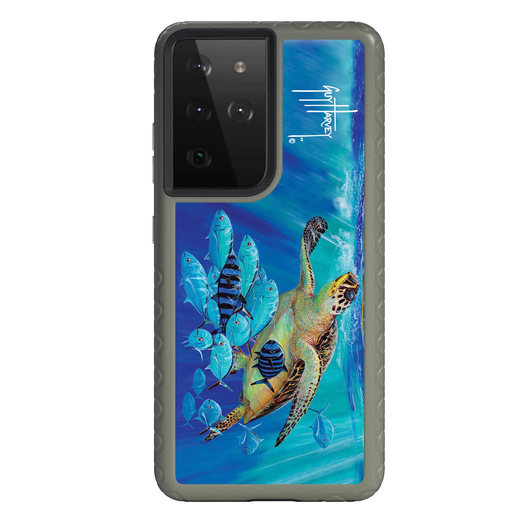Guy Harvey Fortitude Series for Samsung Galaxy S21 Ultra - Hawksbill Caravan - Custom Case - OliveDrabGreen - cellhelmet