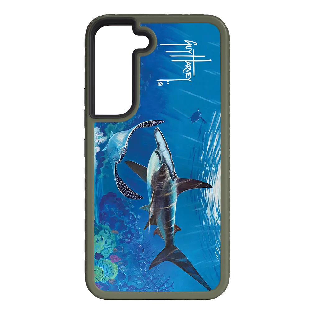 Guy Harvey Fortitude Series for Samsung Galaxy S22 - Hammer Down - Custom Case - OliveDrabGreen - cellhelmet