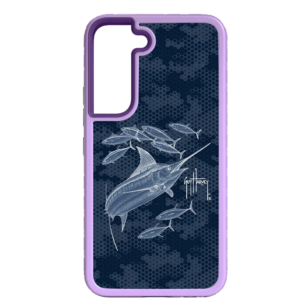 Guy Harvey Fortitude Series for Samsung Galaxy S22 Plus - Blue Camo - Custom Case - LilacBlossom - cellhelmet