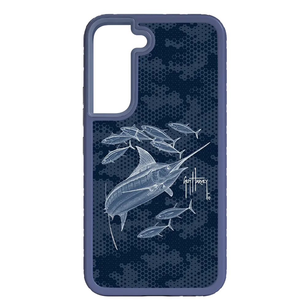 Guy Harvey Fortitude Series for Samsung Galaxy S22 Plus - Blue Camo - Custom Case - SlateBlue - cellhelmet