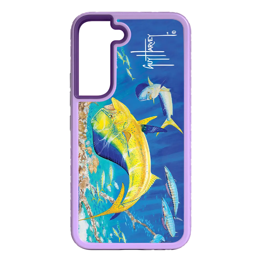 Guy Harvey Fortitude Series for Samsung Galaxy S22 Plus - Dolphin Oasis - Custom Case - LilacBlossom - cellhelmet