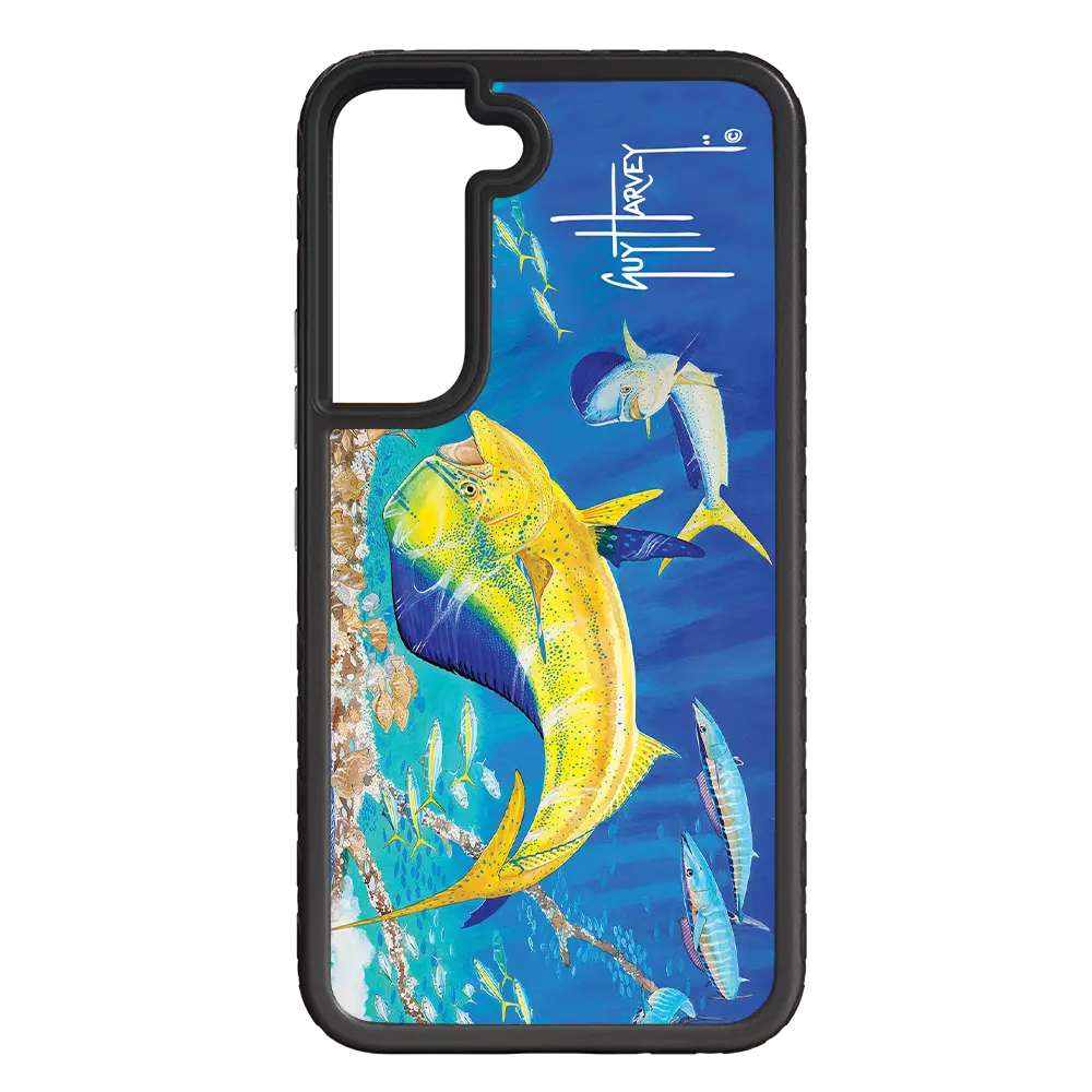 Guy Harvey Fortitude Series for Samsung Galaxy S22 Plus - Dolphin Oasis - Custom Case - OnyxBlack - cellhelmet