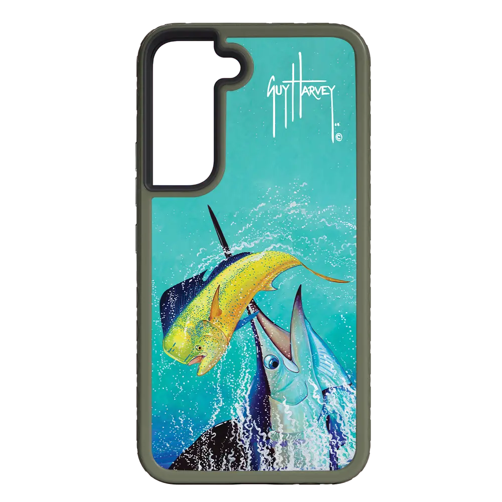 Guy Harvey Fortitude Series for Samsung Galaxy S22 Plus - El Dorado II - Custom Case - OliveDrabGreen - cellhelmet