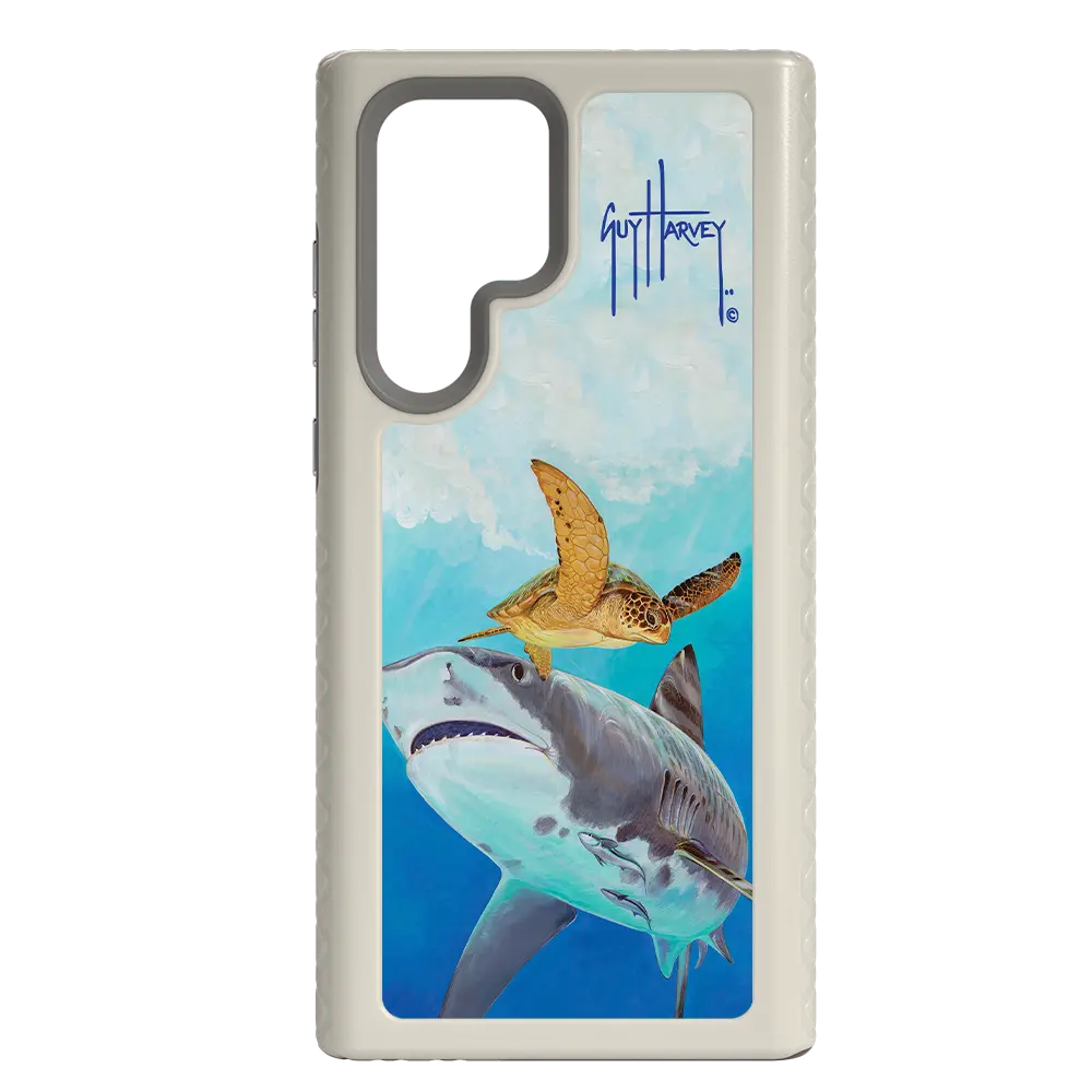 Guy Harvey Fortitude Series for Samsung Galaxy S22 Ultra - Eye of the Tiger - Custom Case - Gray - cellhelmet