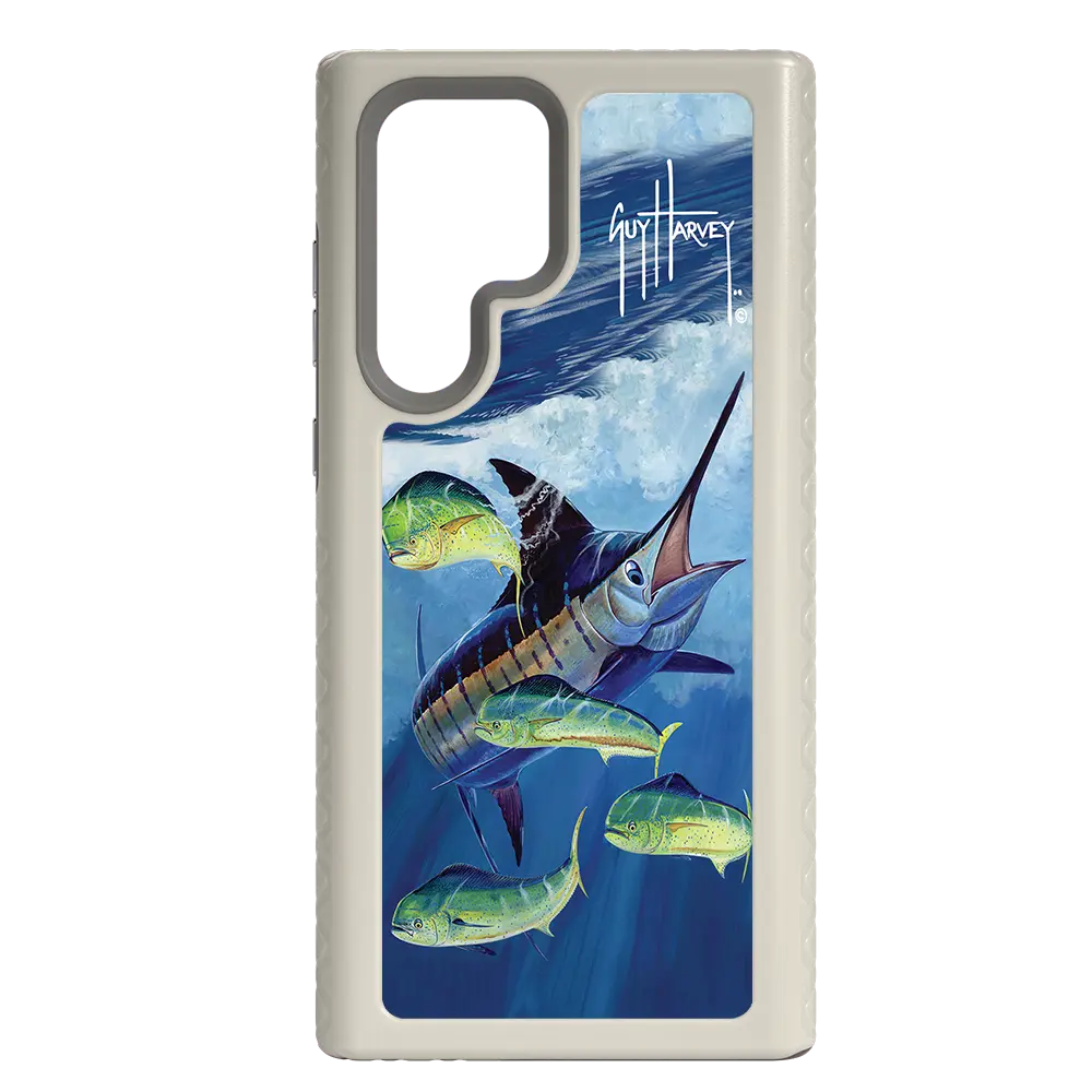 Guy Harvey Fortitude Series for Samsung Galaxy S22 Ultra - Four Play - Custom Case - Gray - cellhelmet