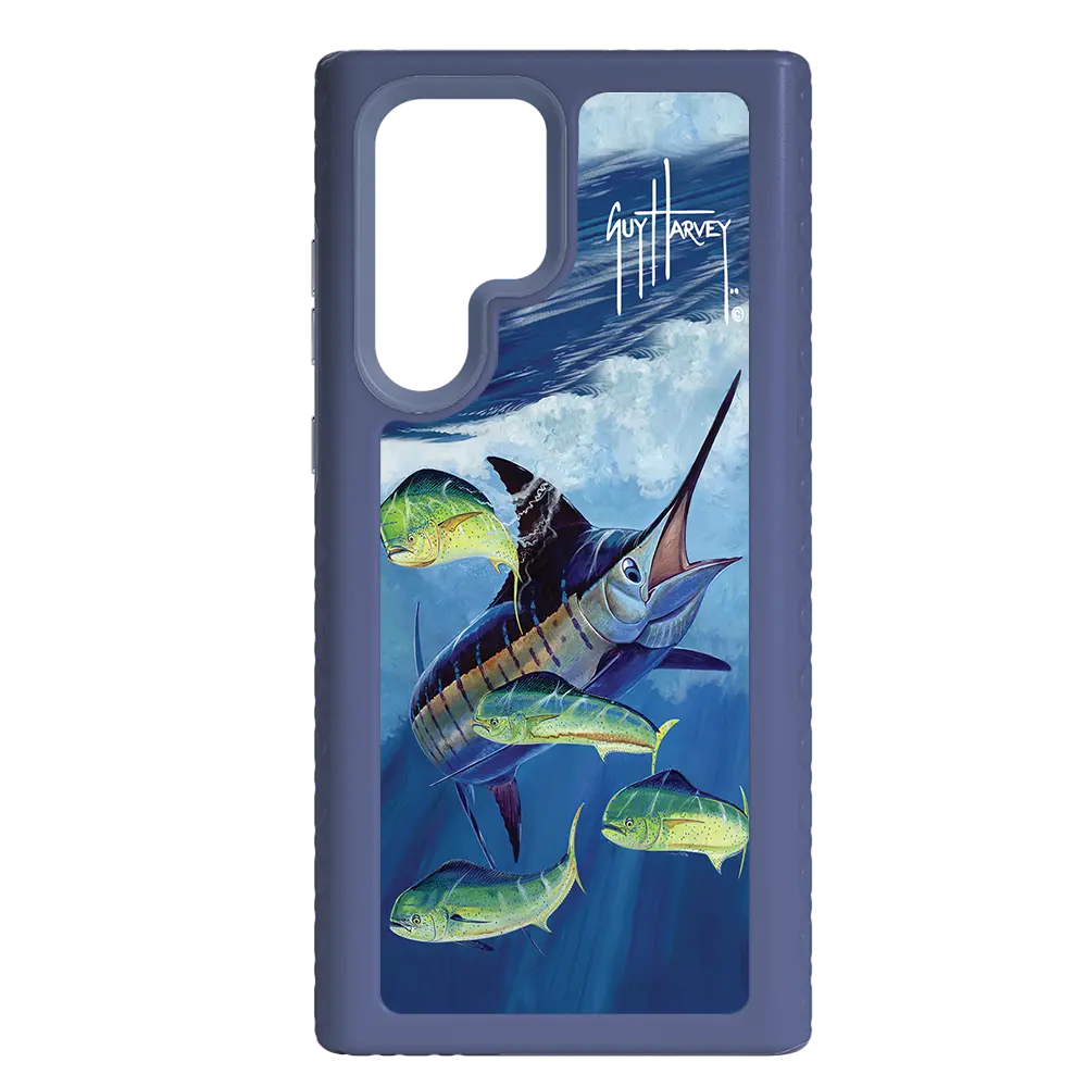 Guy Harvey Fortitude Series for Samsung Galaxy S22 Ultra - Four Play - Custom Case - SlateBlue - cellhelmet