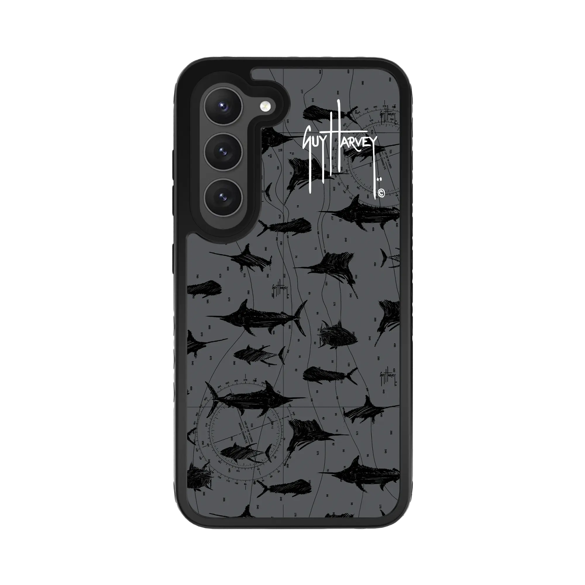 Guy Harvey Fortitude Series for Samsung Galaxy S23 - Black Scribbler - Custom Case - OnyxBlack - cellhelmet