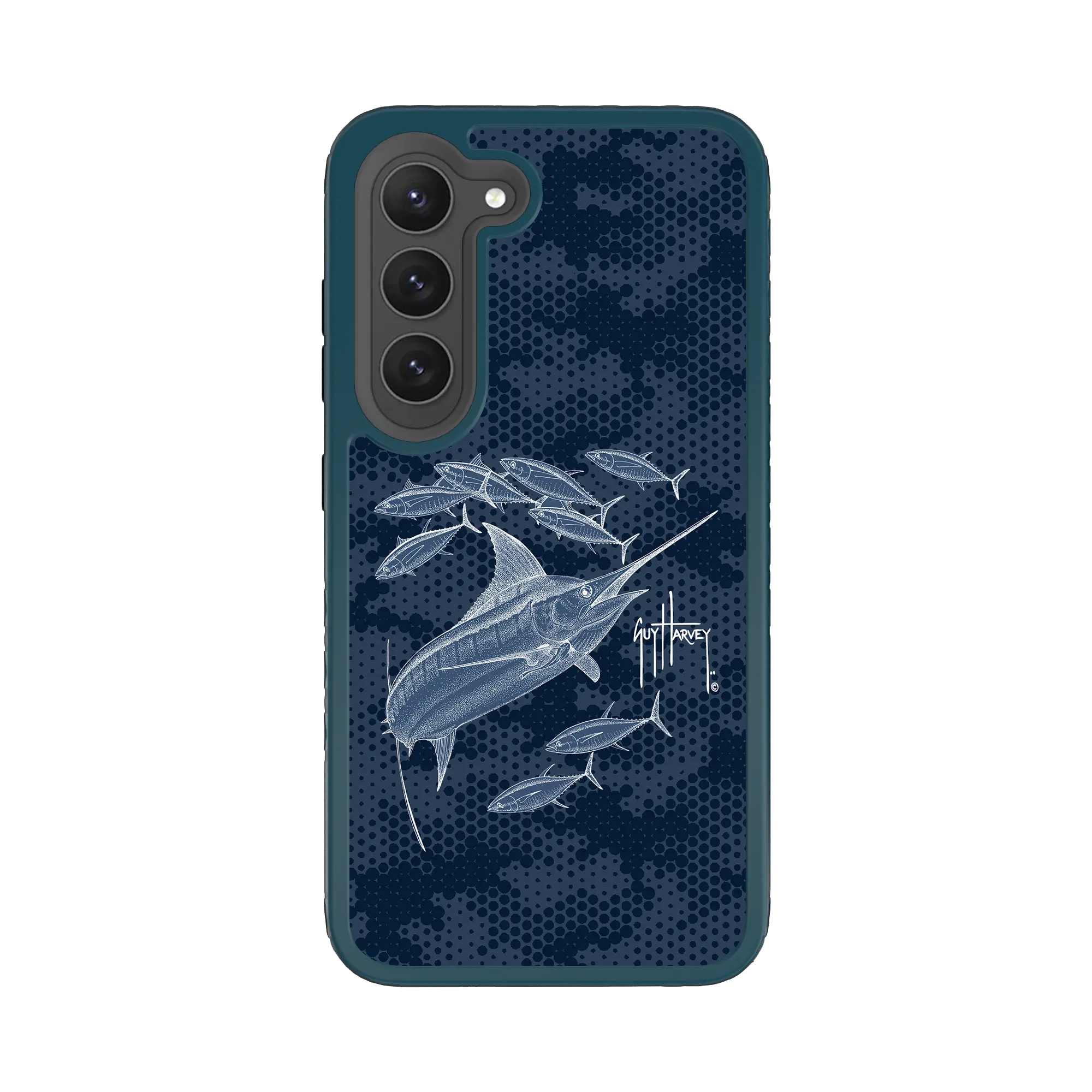 Guy Harvey Fortitude Series for Samsung Galaxy S23 - Blue Camo - Custom Case - DeepSeaBlue - cellhelmet