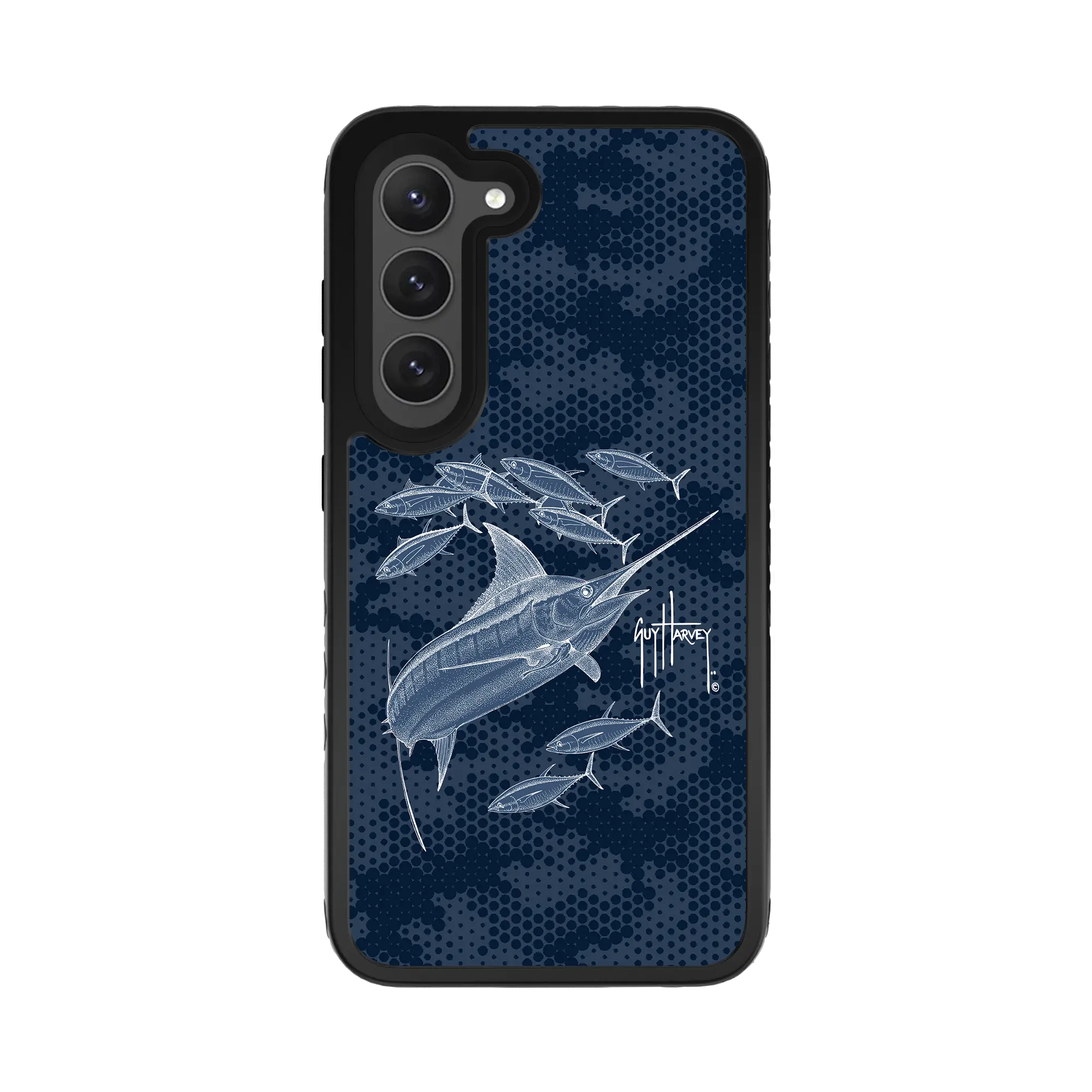 Guy Harvey Fortitude Series for Samsung Galaxy S23 - Blue Camo - Custom Case - OnyxBlack - cellhelmet