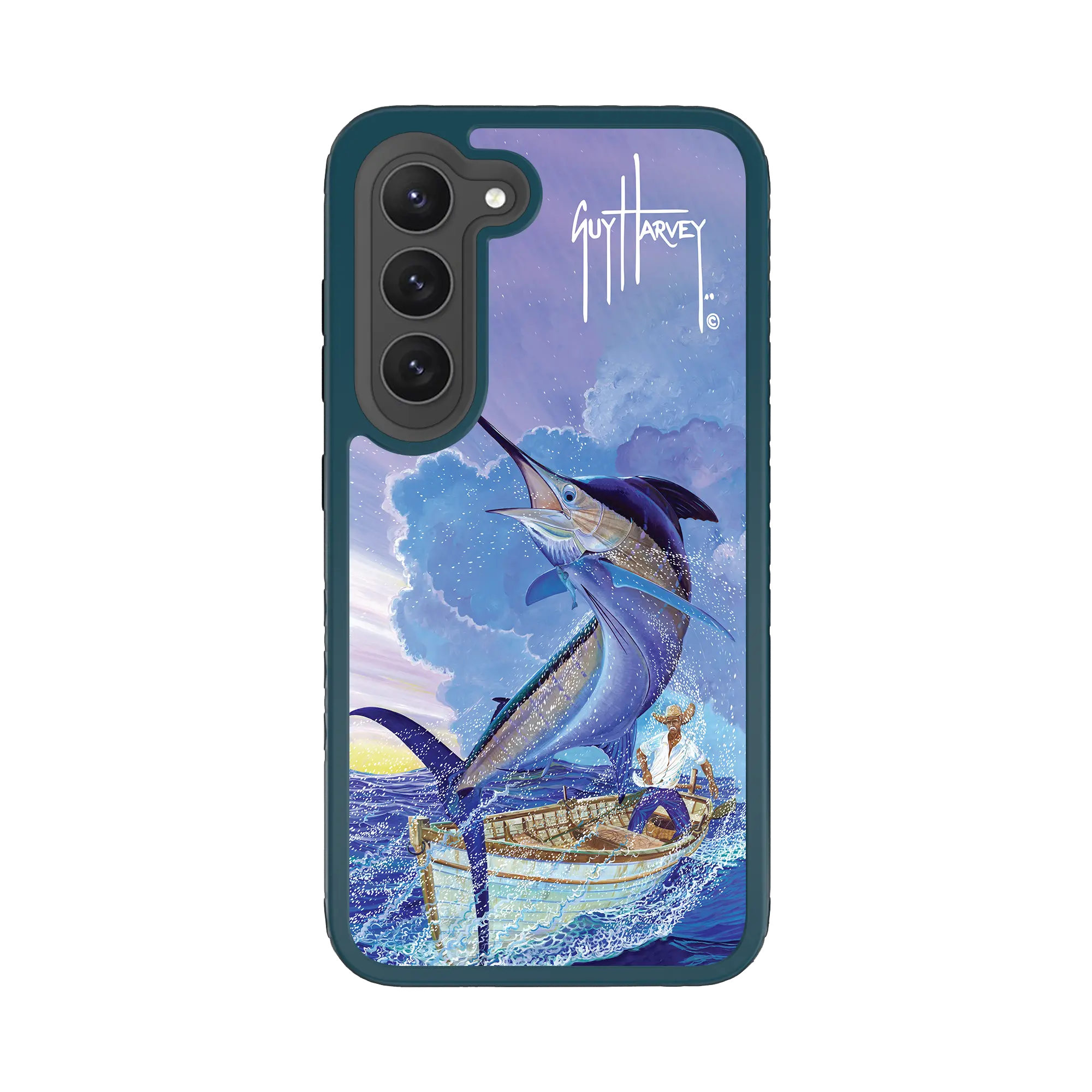 Guy Harvey Fortitude Series for Samsung Galaxy S23 - El Viejo - Custom Case - DeepSeaBlue - cellhelmet