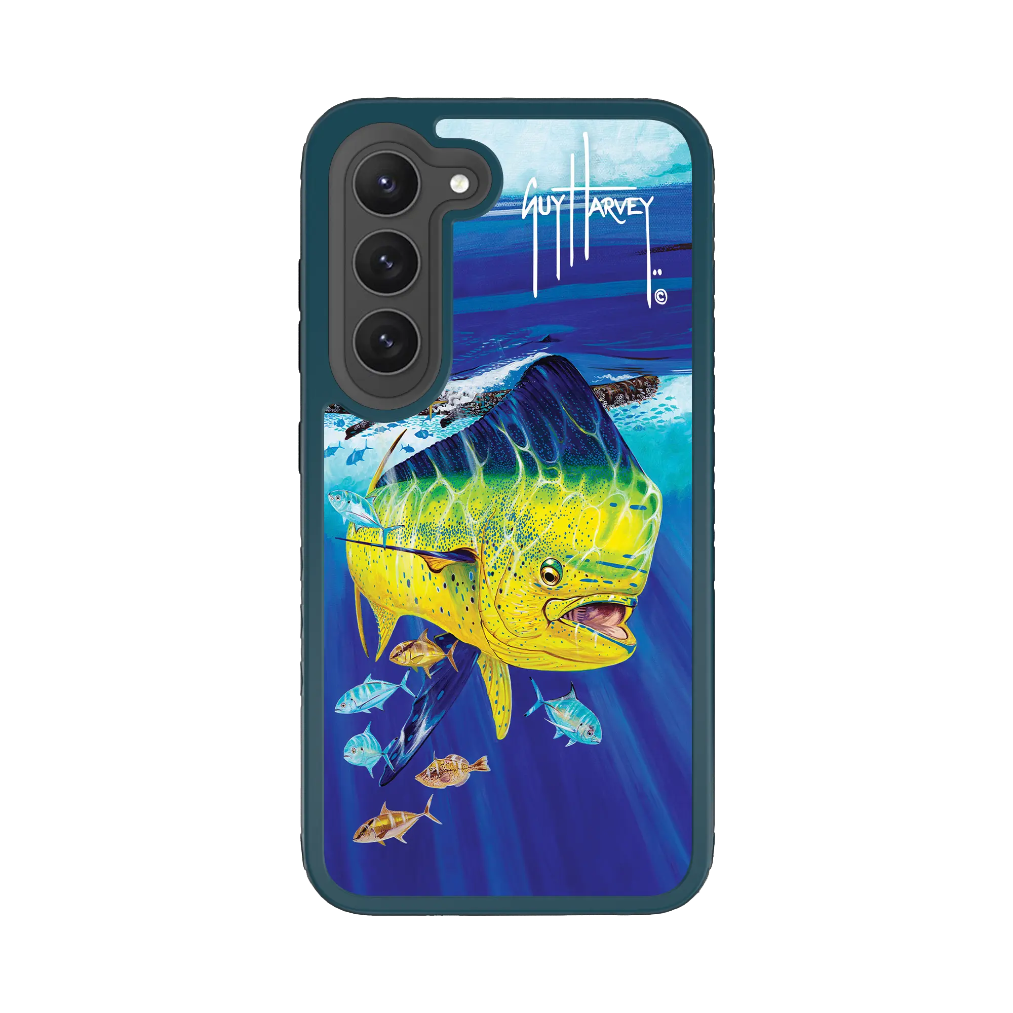 Guy Harvey Fortitude Series for Samsung Galaxy S23 - Golden Prize - Custom Case - DeepSeaBlue - cellhelmet