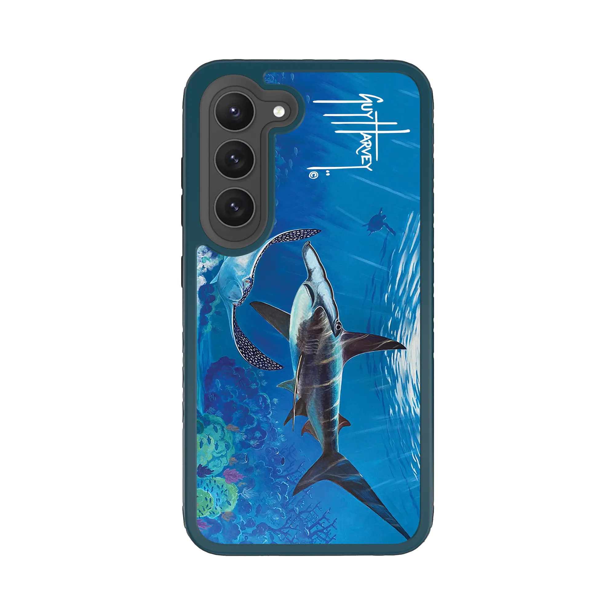 Guy Harvey Fortitude Series for Samsung Galaxy S23 - Hammer Down - Custom Case - DeepSeaBlue - cellhelmet