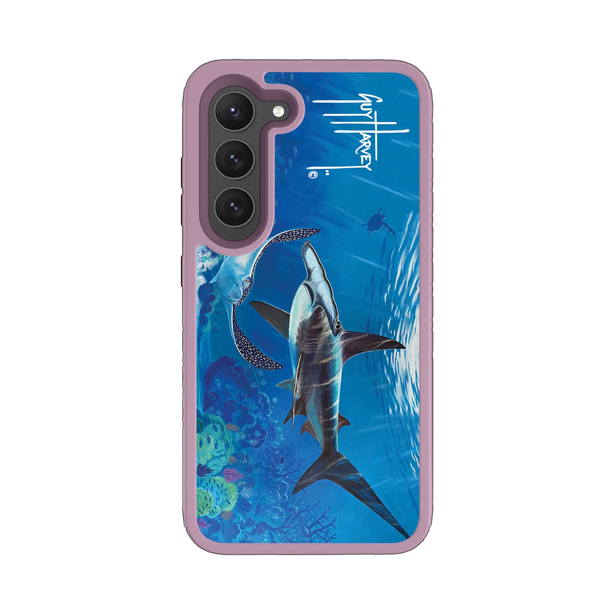 Guy Harvey Fortitude Series for Samsung Galaxy S23 - Hammer Down - Custom Case - LilacBlossomPurple - cellhelmet