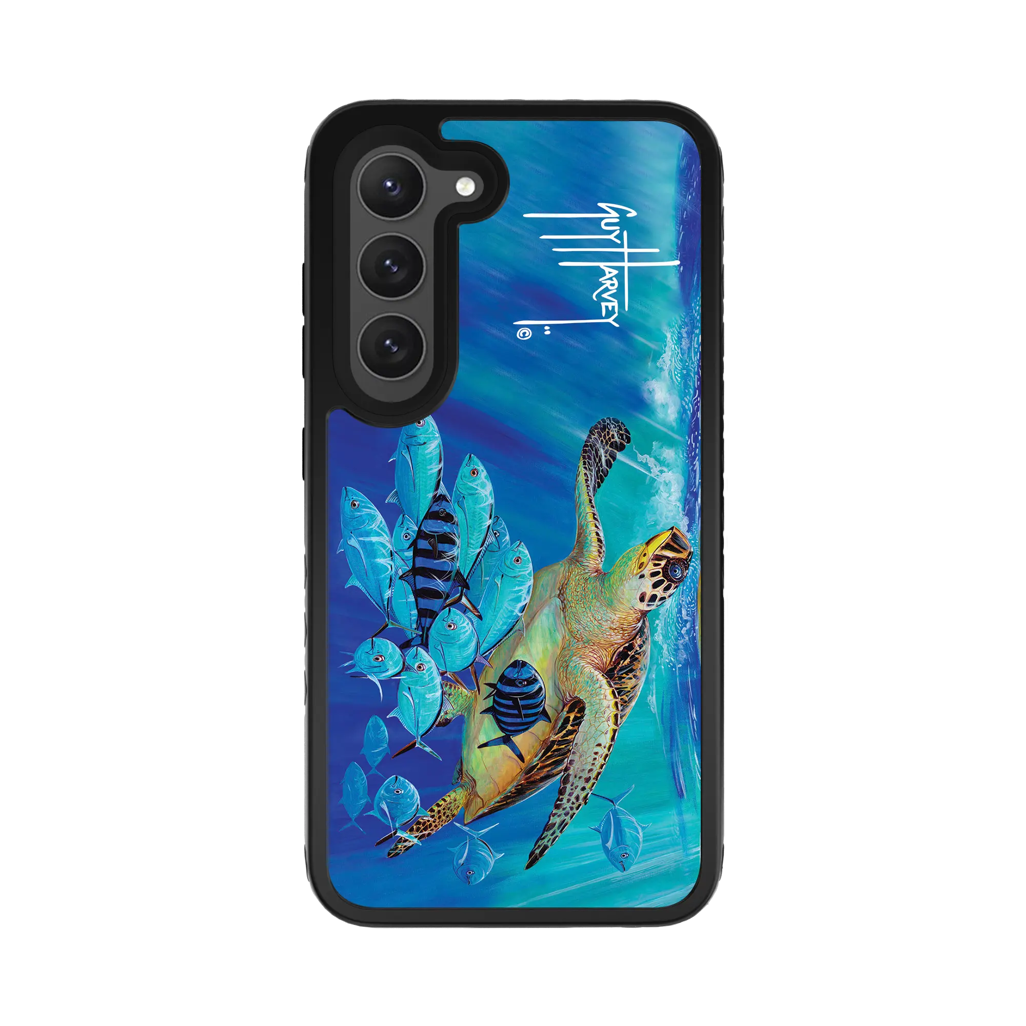 Guy Harvey Fortitude Series for Samsung Galaxy S23 - Hawksbill Caravan - Custom Case - OnyxBlack - cellhelmet