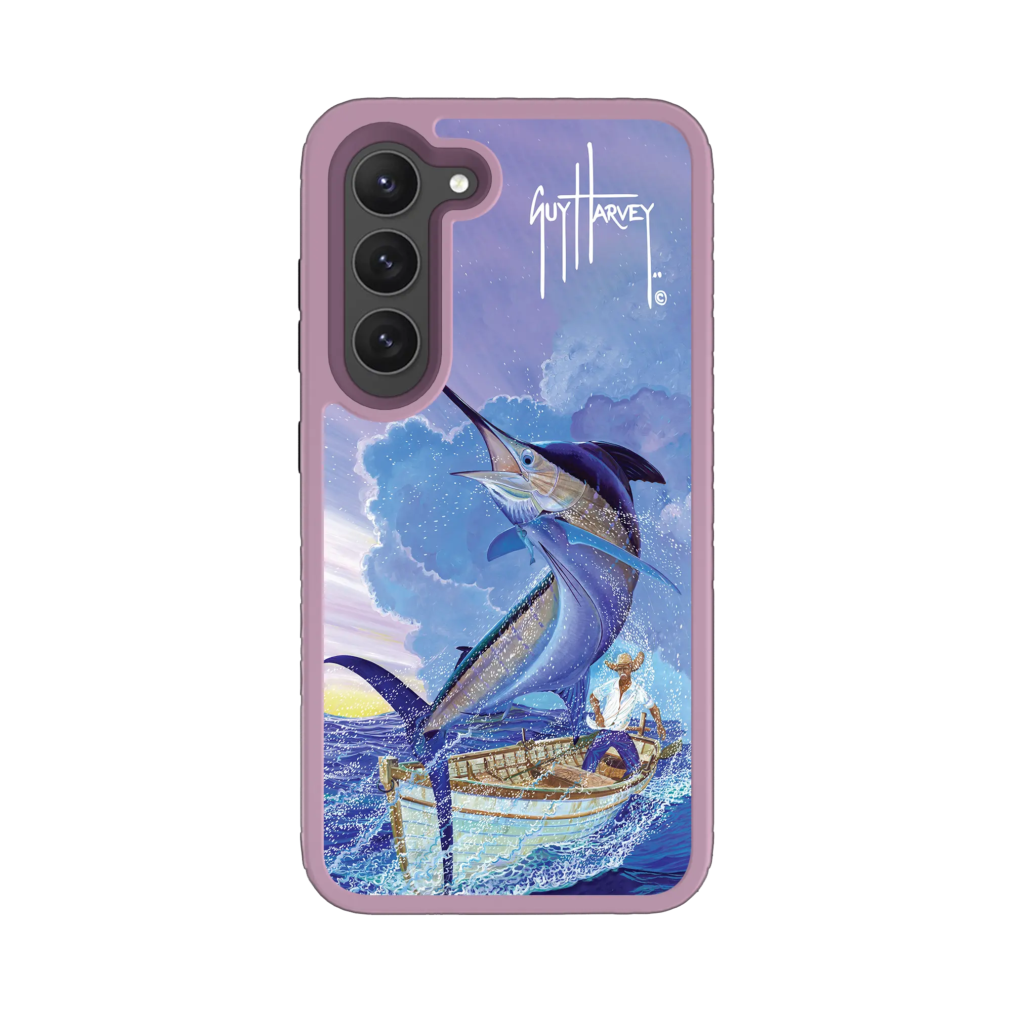 Guy Harvey Fortitude Series for Samsung Galaxy S23 Plus - El Viejo - Custom Case - LilacBlossomPurple - cellhelmet