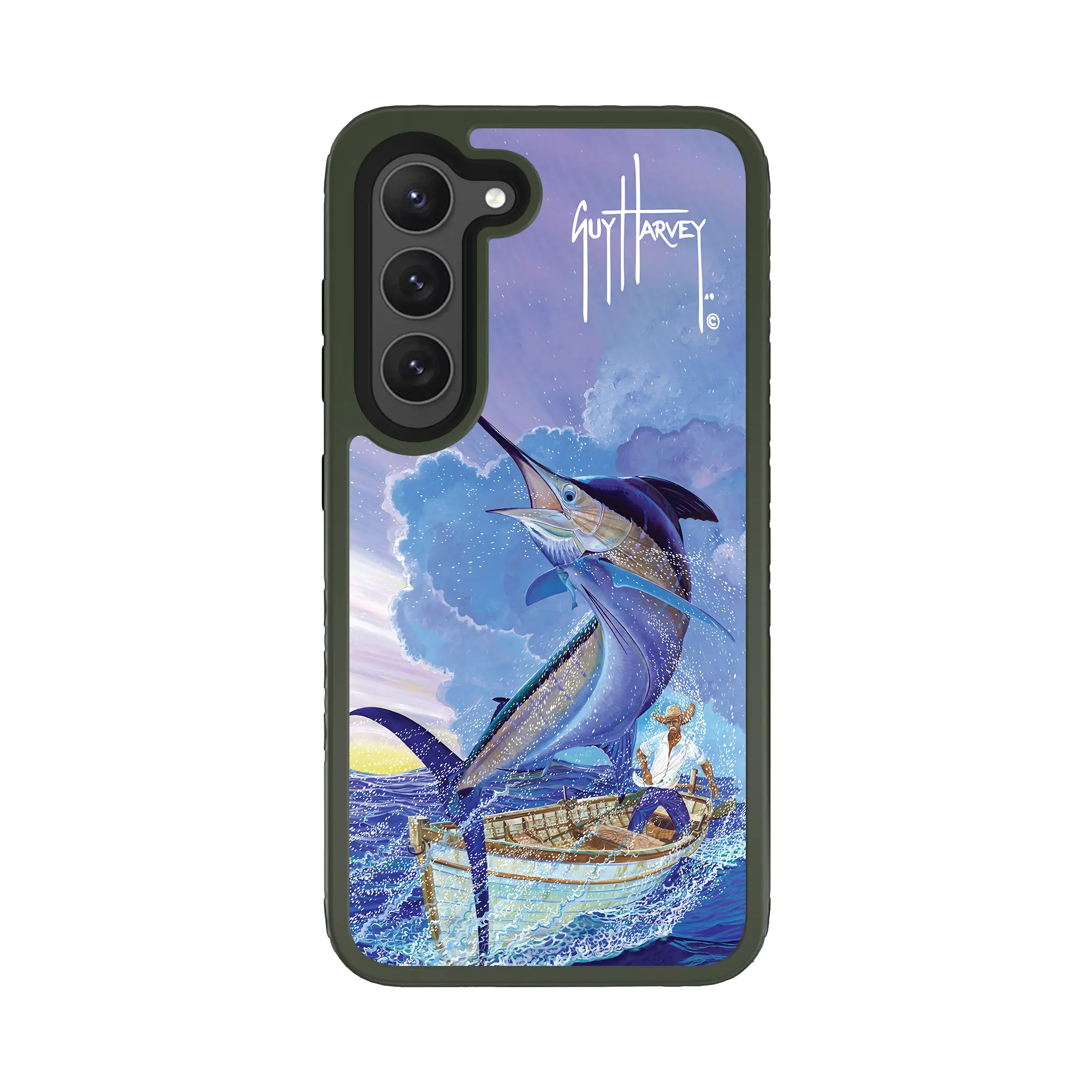 Guy Harvey Fortitude Series for Samsung Galaxy S23 Plus - El Viejo - Custom Case - OliveDrabGreen - cellhelmet