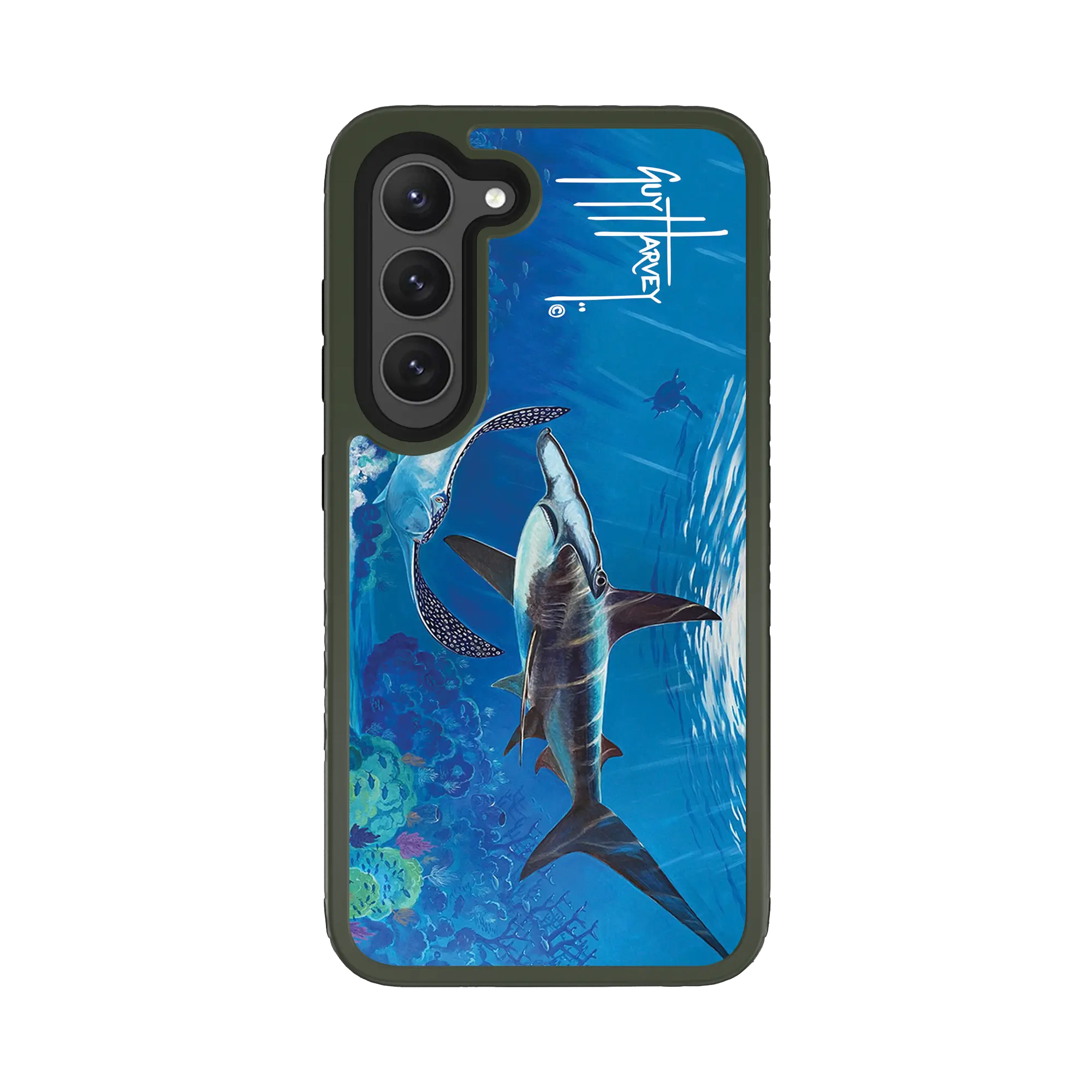 Guy Harvey Fortitude Series for Samsung Galaxy S23 Plus - Hammer Down - Custom Case - OliveDrabGreen - cellhelmet