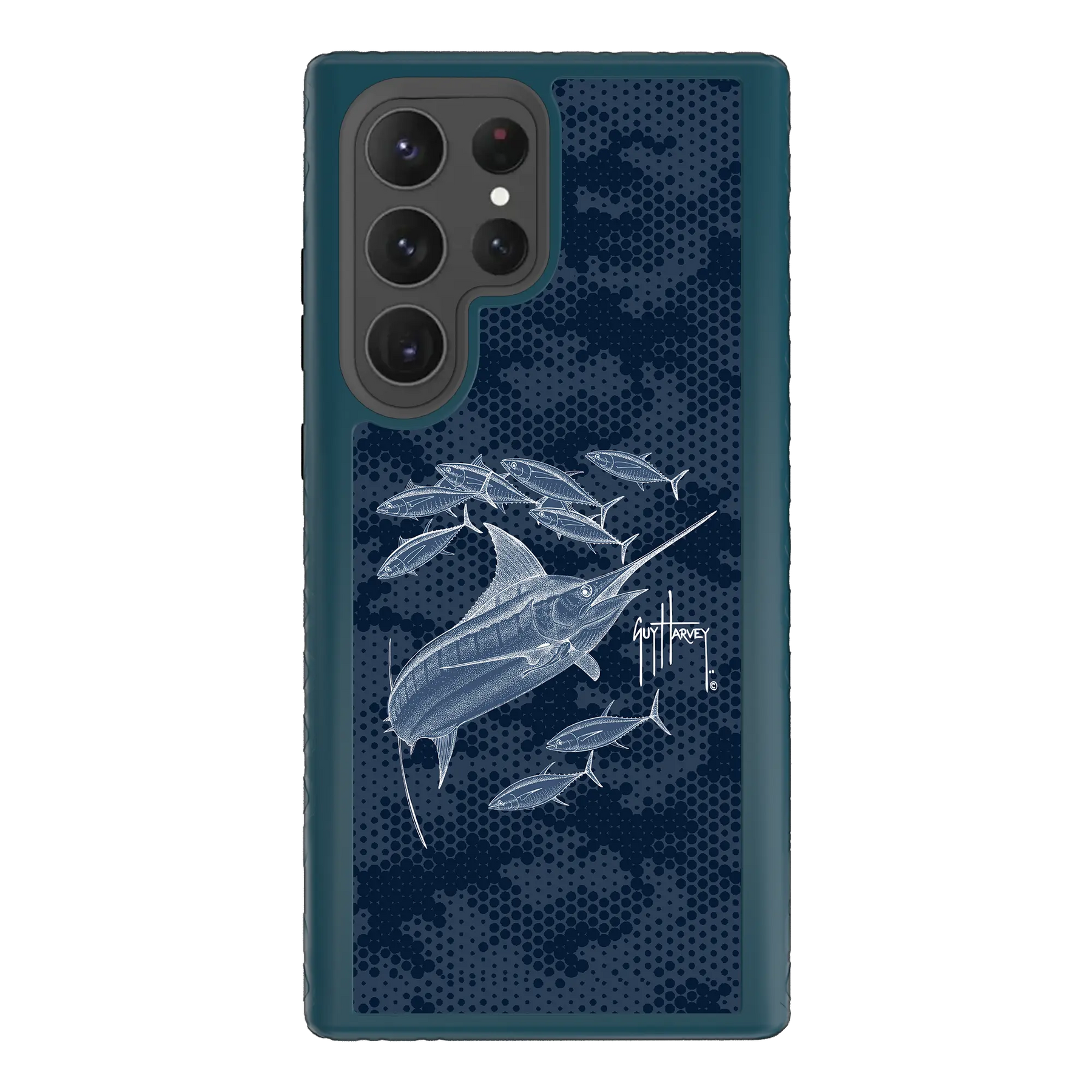 Guy Harvey Fortitude Series for Samsung Galaxy S23 Ultra - Blue Camo - Custom Case - DeepSeaBlue - cellhelmet