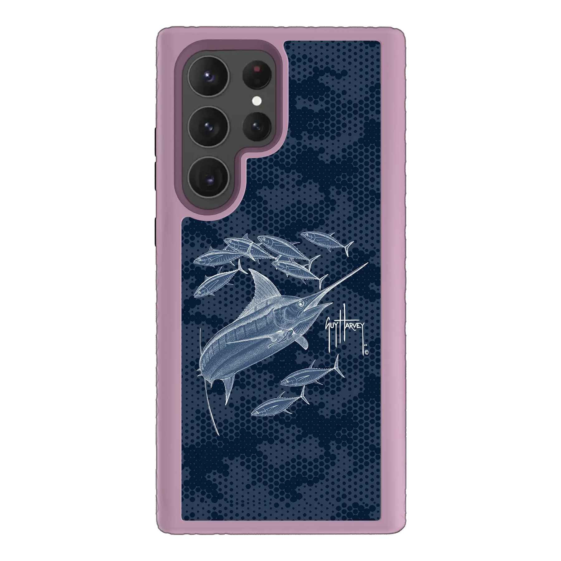 Guy Harvey Fortitude Series for Samsung Galaxy S23 Ultra - Blue Camo - Custom Case - LilacBlossomPurple - cellhelmet