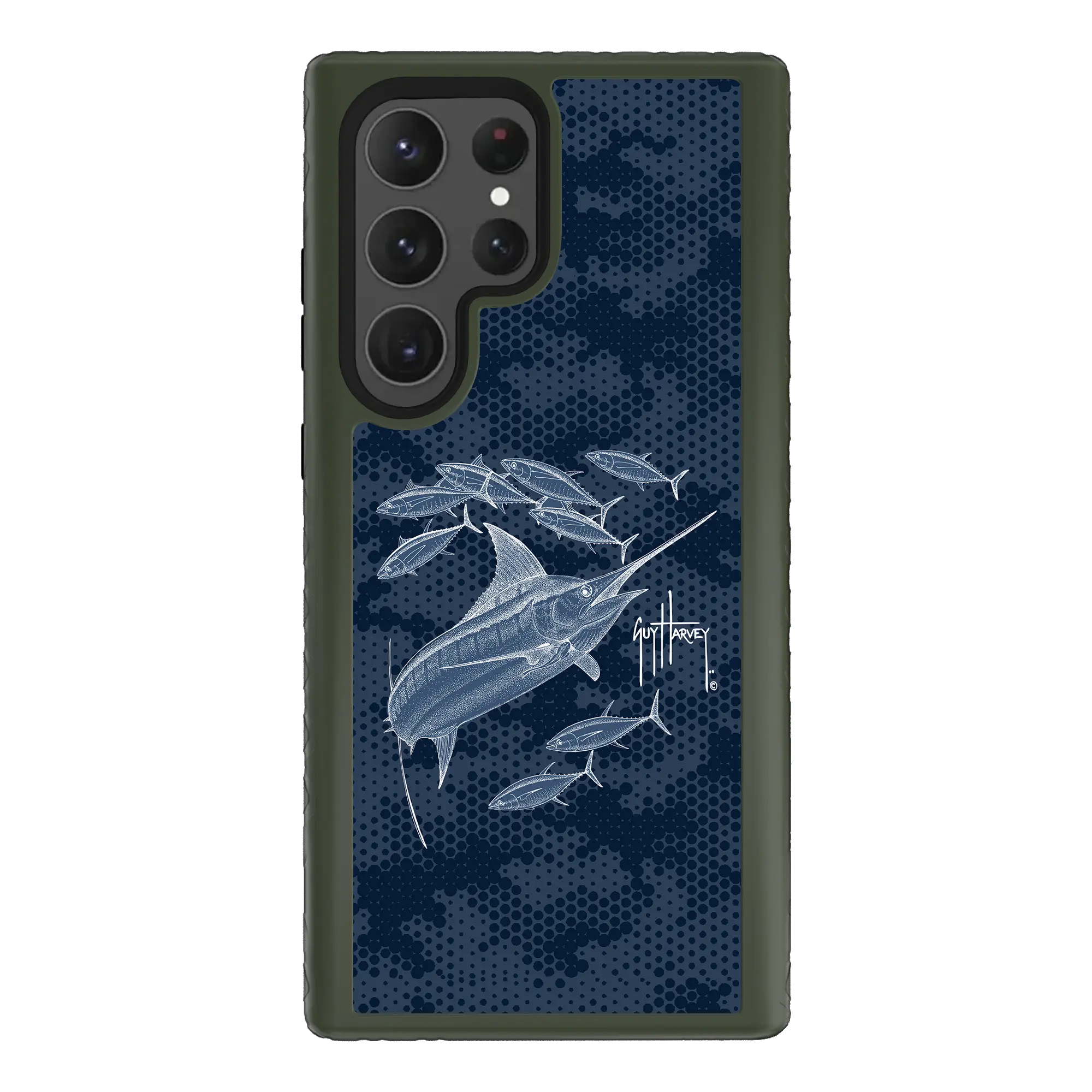 Guy Harvey Fortitude Series for Samsung Galaxy S23 Ultra - Blue Camo - Custom Case - OliveDrabGreen - cellhelmet