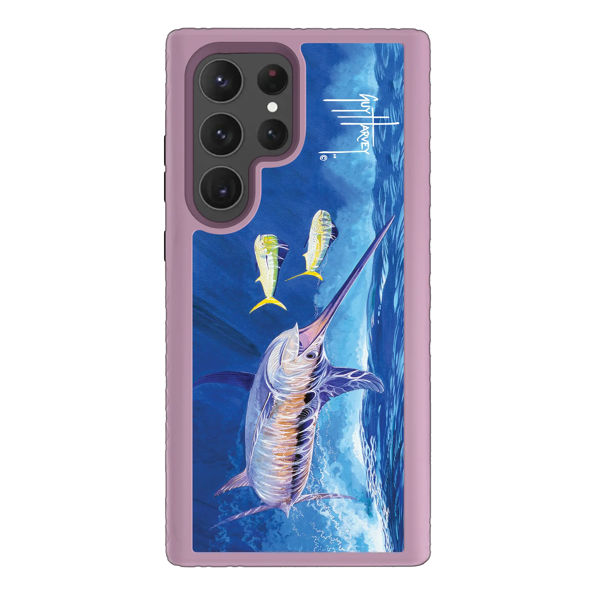 Guy Harvey Fortitude Series for Samsung Galaxy S23 Ultra - Bullseye - Custom Case - LilacBlossomPurple - cellhelmet